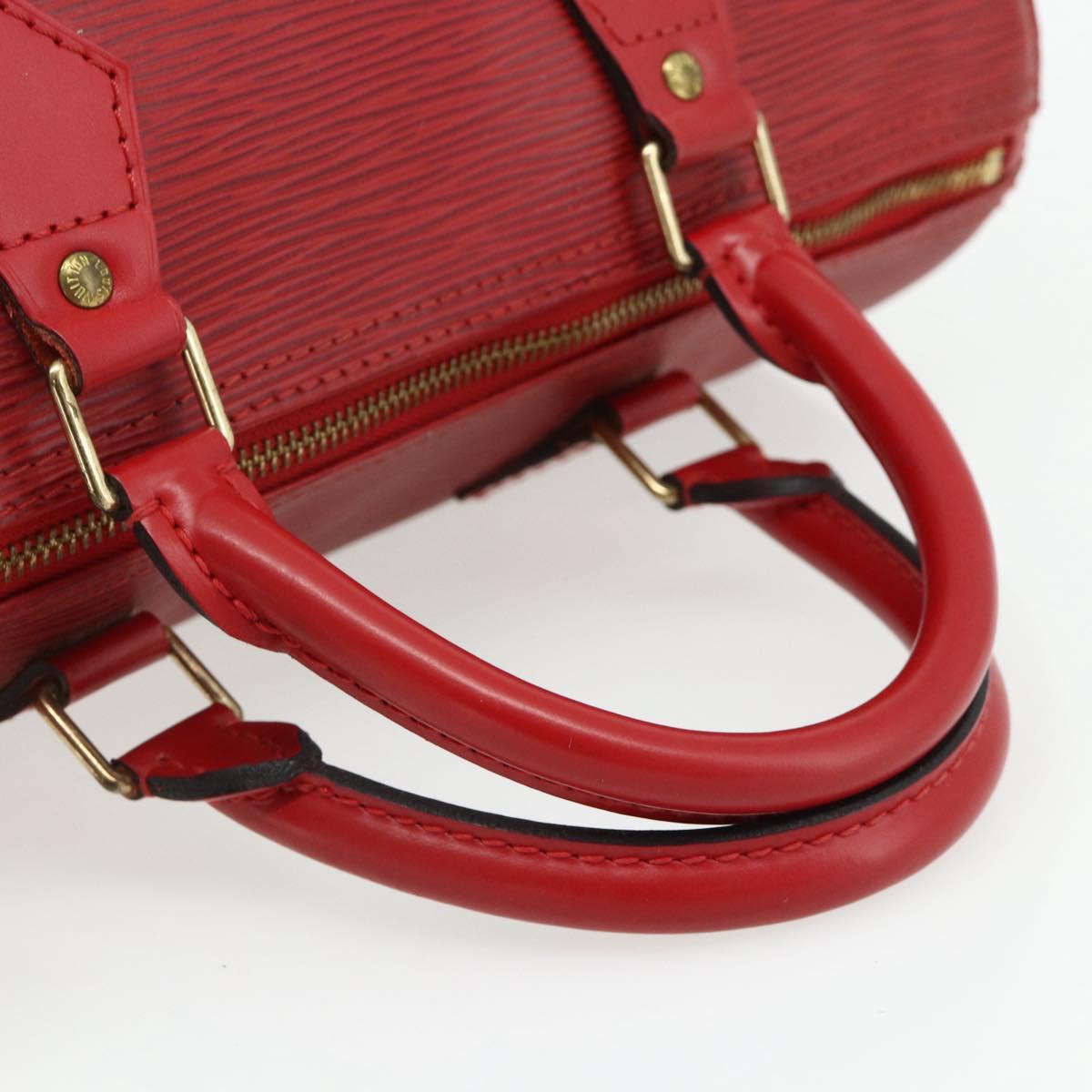 LOUIS VUITTON Epi Speedy 30 Hand Bag Castilian Red M43007 LV Auth 179738A