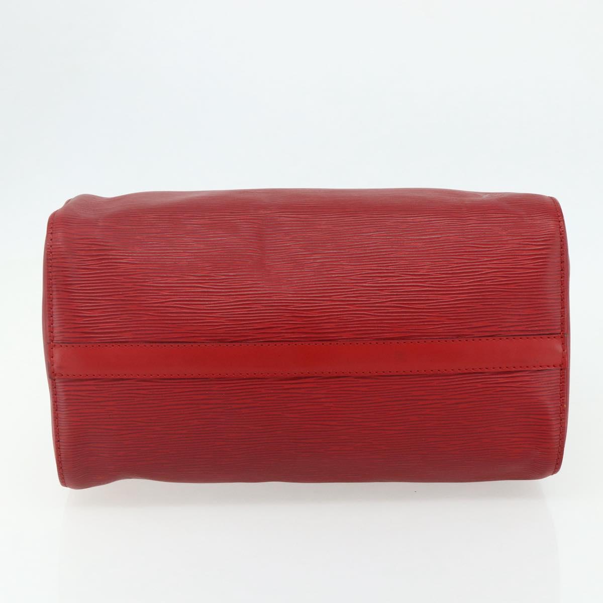LOUIS VUITTON Epi Speedy 30 Hand Bag Castilian Red M43007 LV Auth 179738A