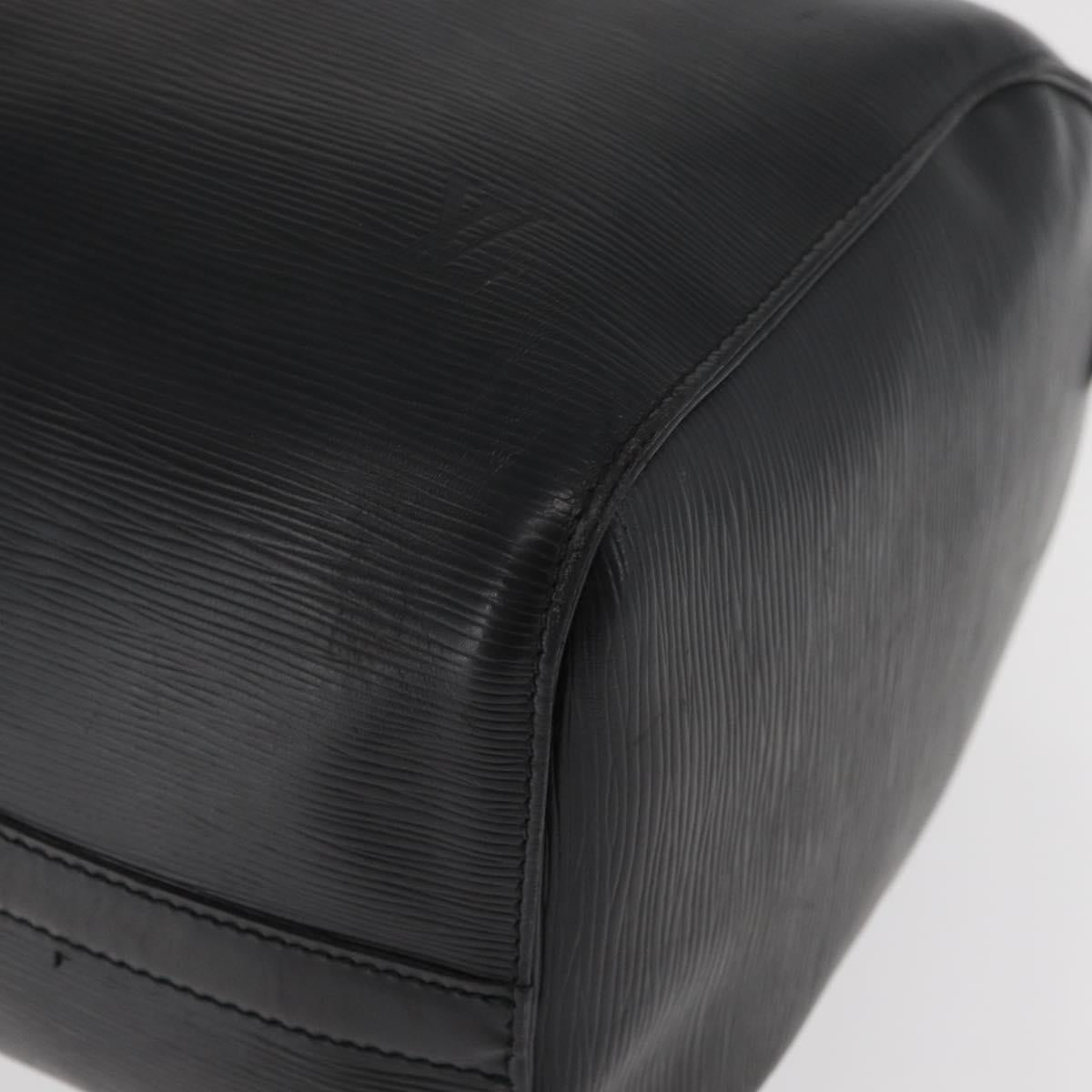 LOUIS VUITTON Epi Keepall 45 Boston Bag Black M42972 LV Auth 179739A