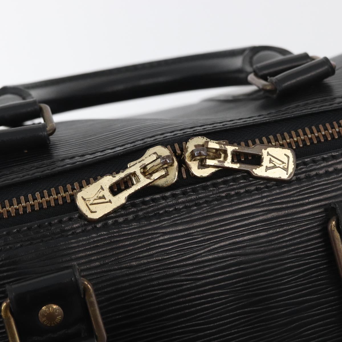 LOUIS VUITTON Epi Keepall 45 Boston Bag Black M42972 LV Auth 179739A