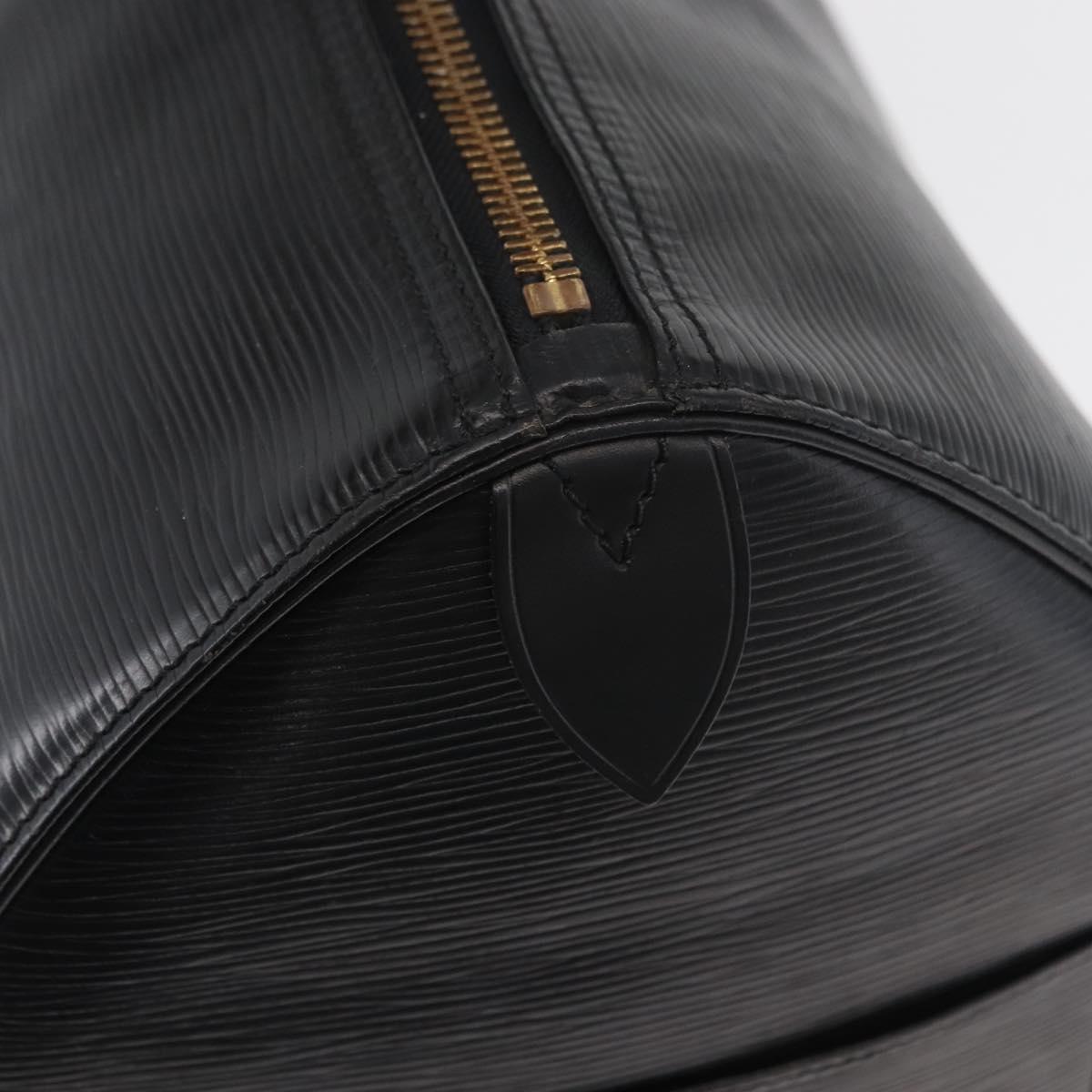 LOUIS VUITTON Epi Keepall 45 Boston Bag Black M42972 LV Auth 179739A