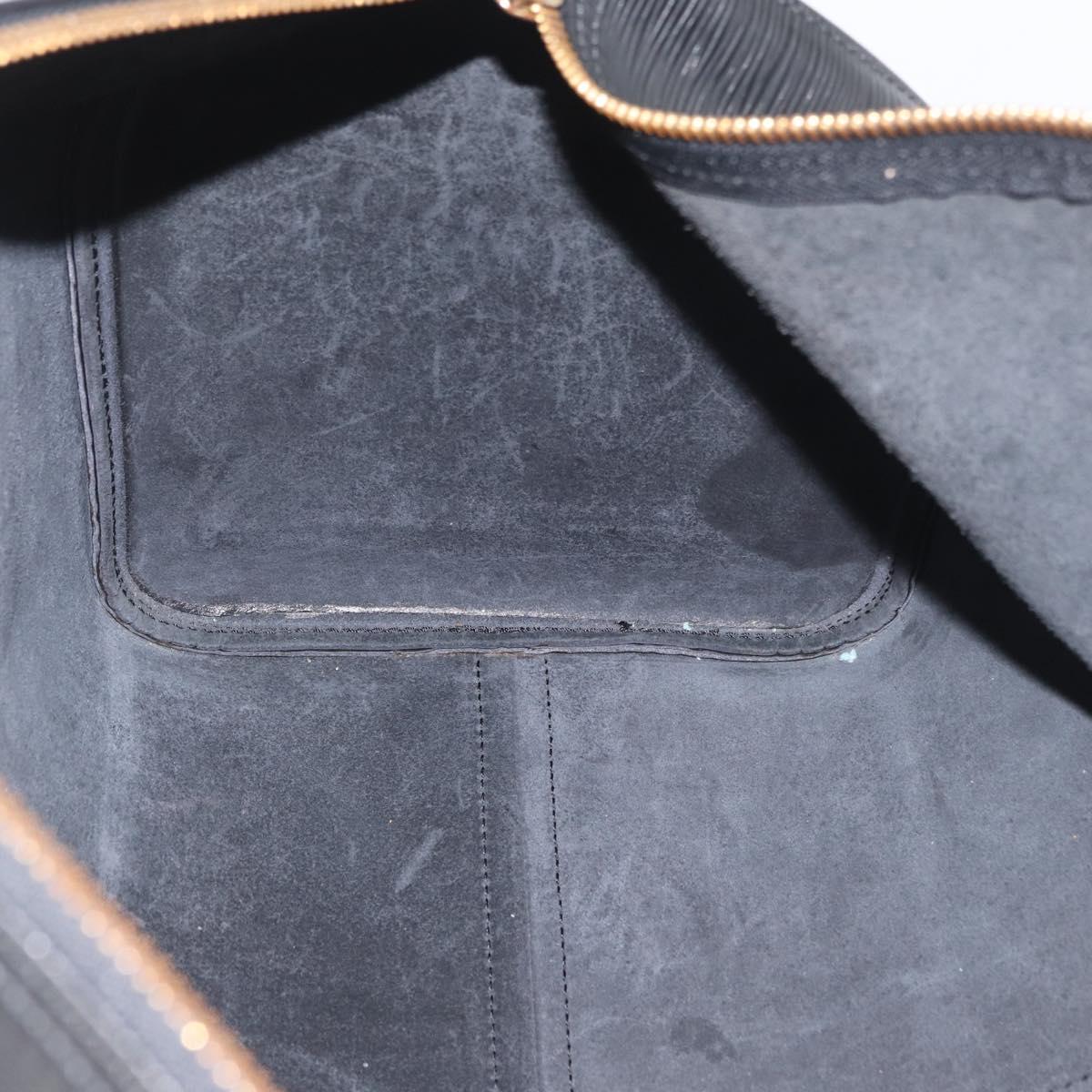 LOUIS VUITTON Epi Keepall 45 Boston Bag Black M42972 LV Auth 179739A