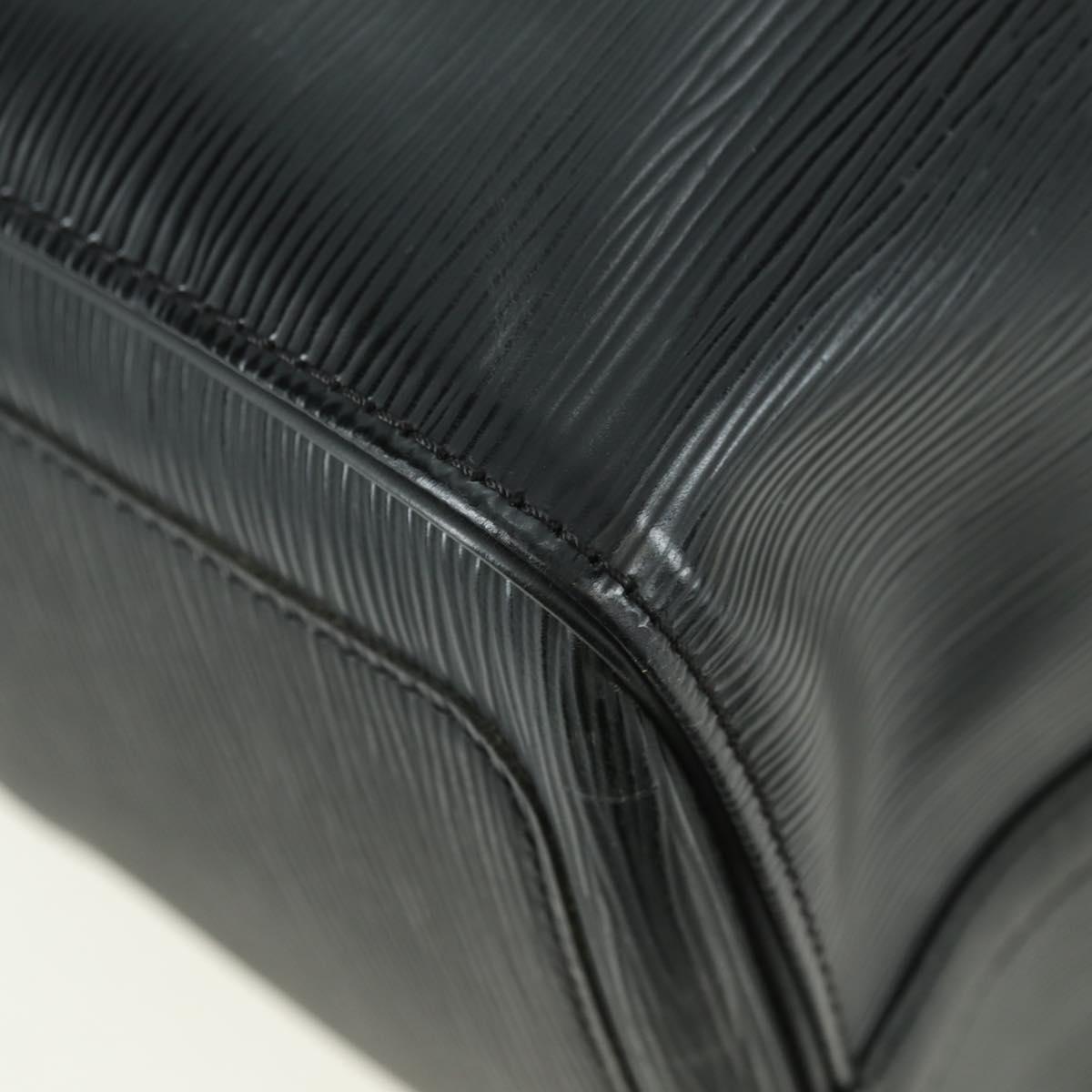 LOUIS VUITTON Epi Keepall 45 Boston Bag Black M42972 LV Auth 179740V