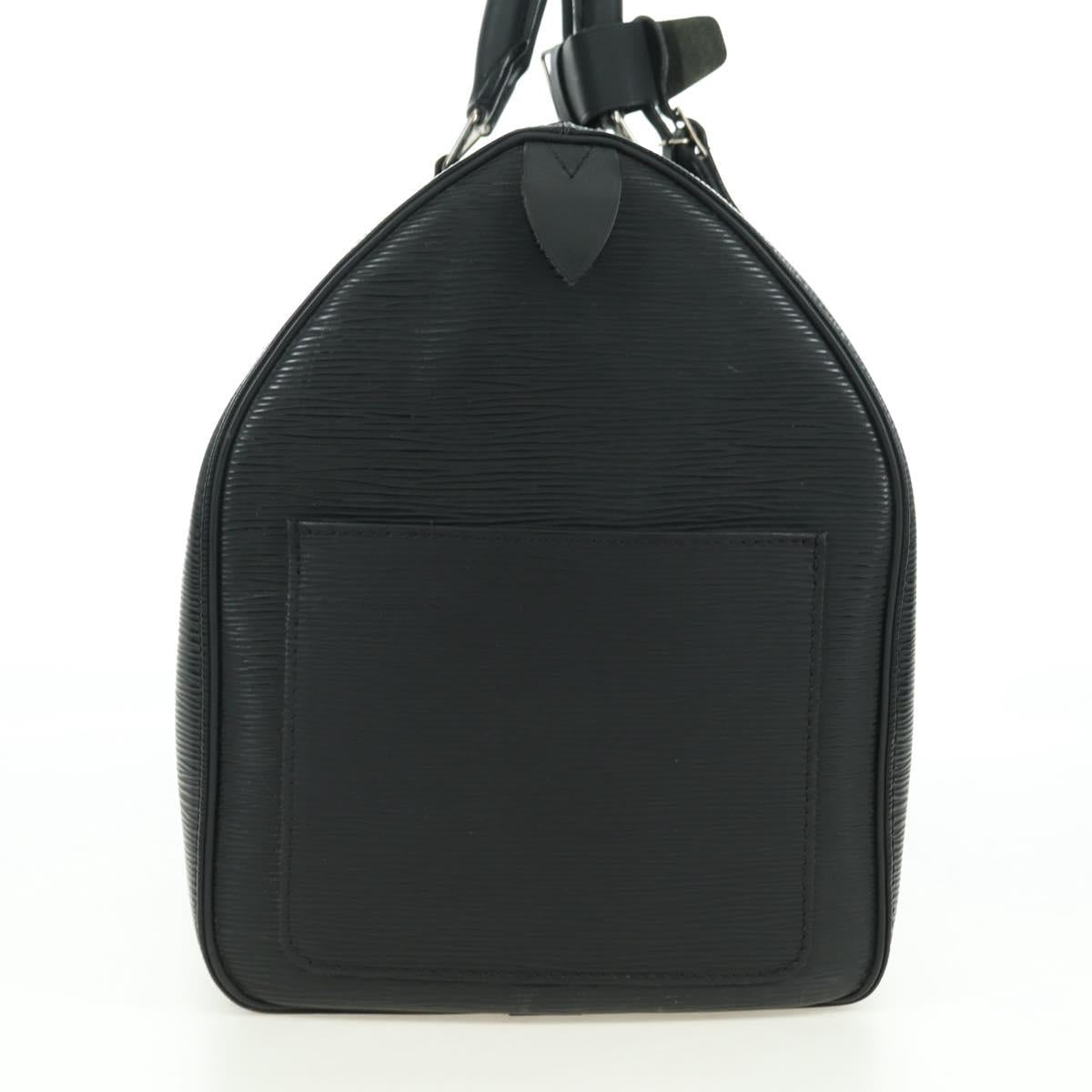 LOUIS VUITTON Epi Keepall 45 Boston Bag Black M42972 LV Auth 179740V