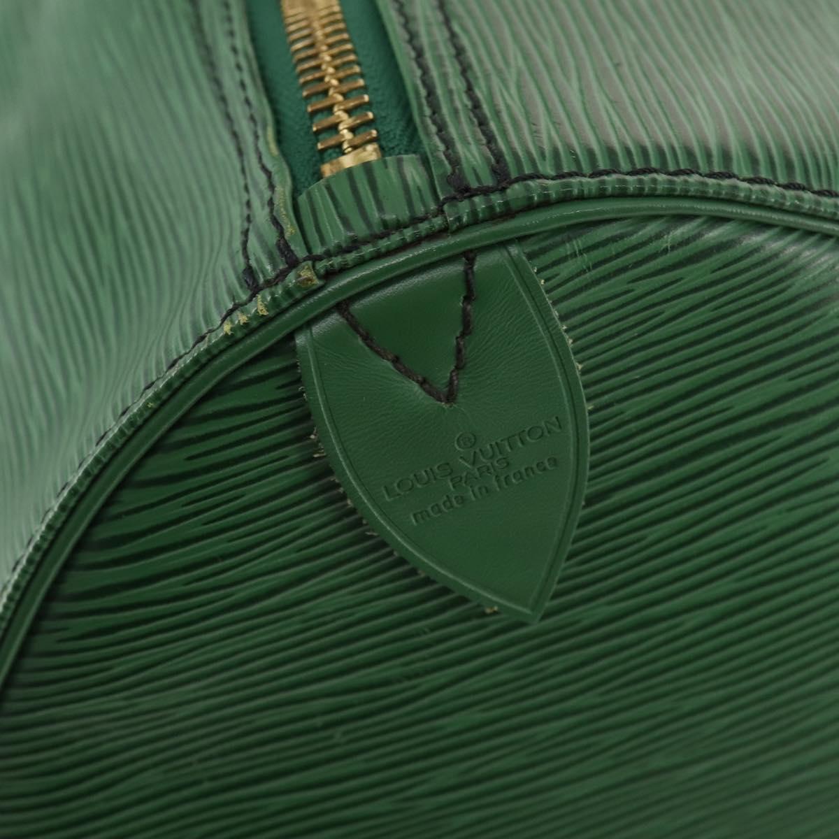 LOUIS VUITTON Epi Keepall 60 Boston Bag Green M42944 LV Auth 179741A
