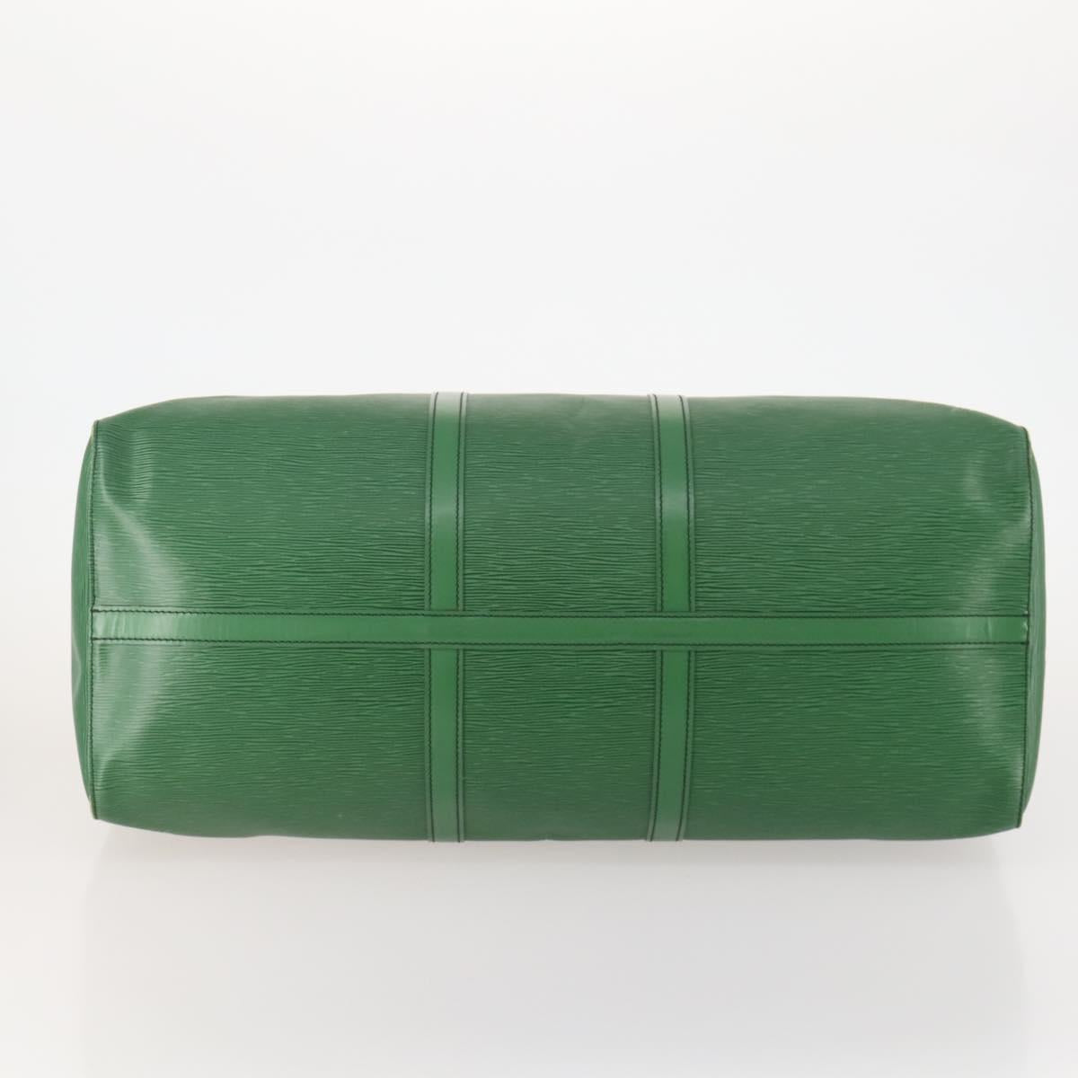 LOUIS VUITTON Epi Keepall 60 Boston Bag Green M42944 LV Auth 179741A