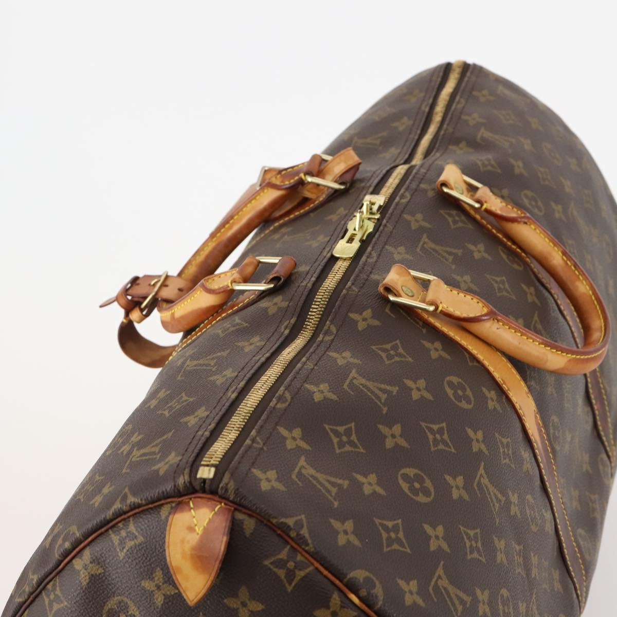 LOUIS VUITTON Monogram Keepall 55 Boston Bag M41424 LV Auth 179742