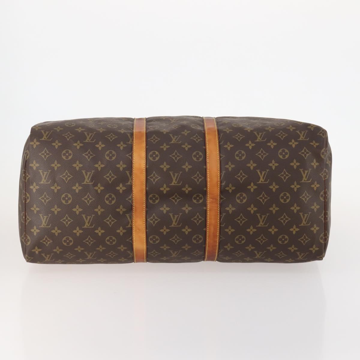 LOUIS VUITTON Monogram Keepall 55 Boston Bag M41424 LV Auth 179742
