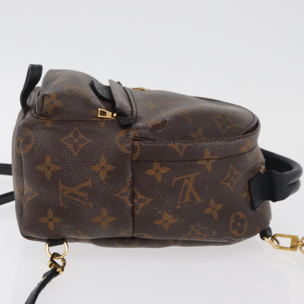 LOUIS VUITTON Monogram Palm Springs MINI Backpack M44873 LV Auth 179744A