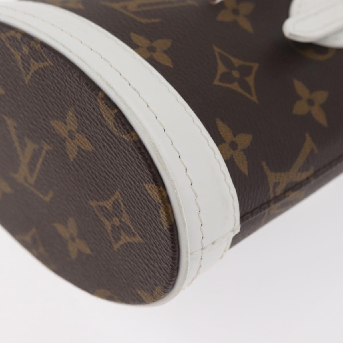 LOUIS VUITTON Monogram Nano Bucket Shoulder Bag M81489 LV Auth 179745