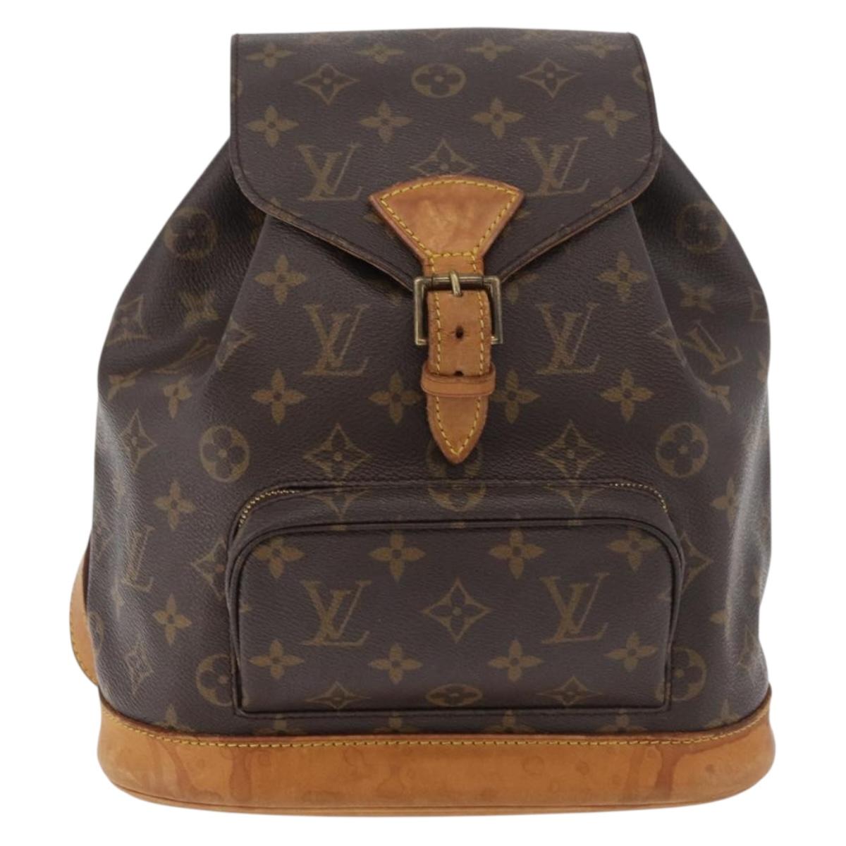 LOUIS VUITTON Monogram Montsouris MM Backpack M51136 LV Auth 179747