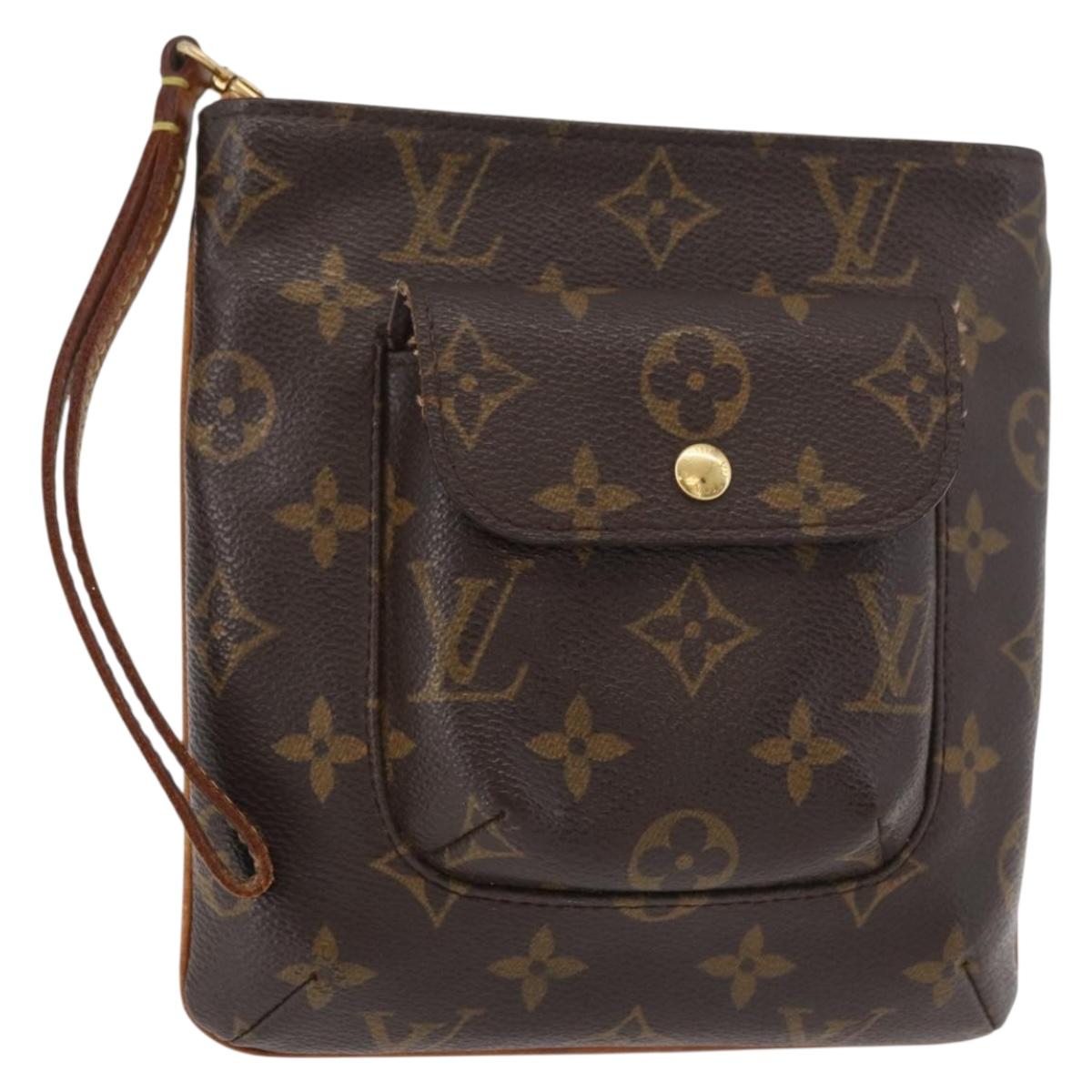 LOUIS VUITTON Monogram Partition Pouch M51901 LV Auth 179748