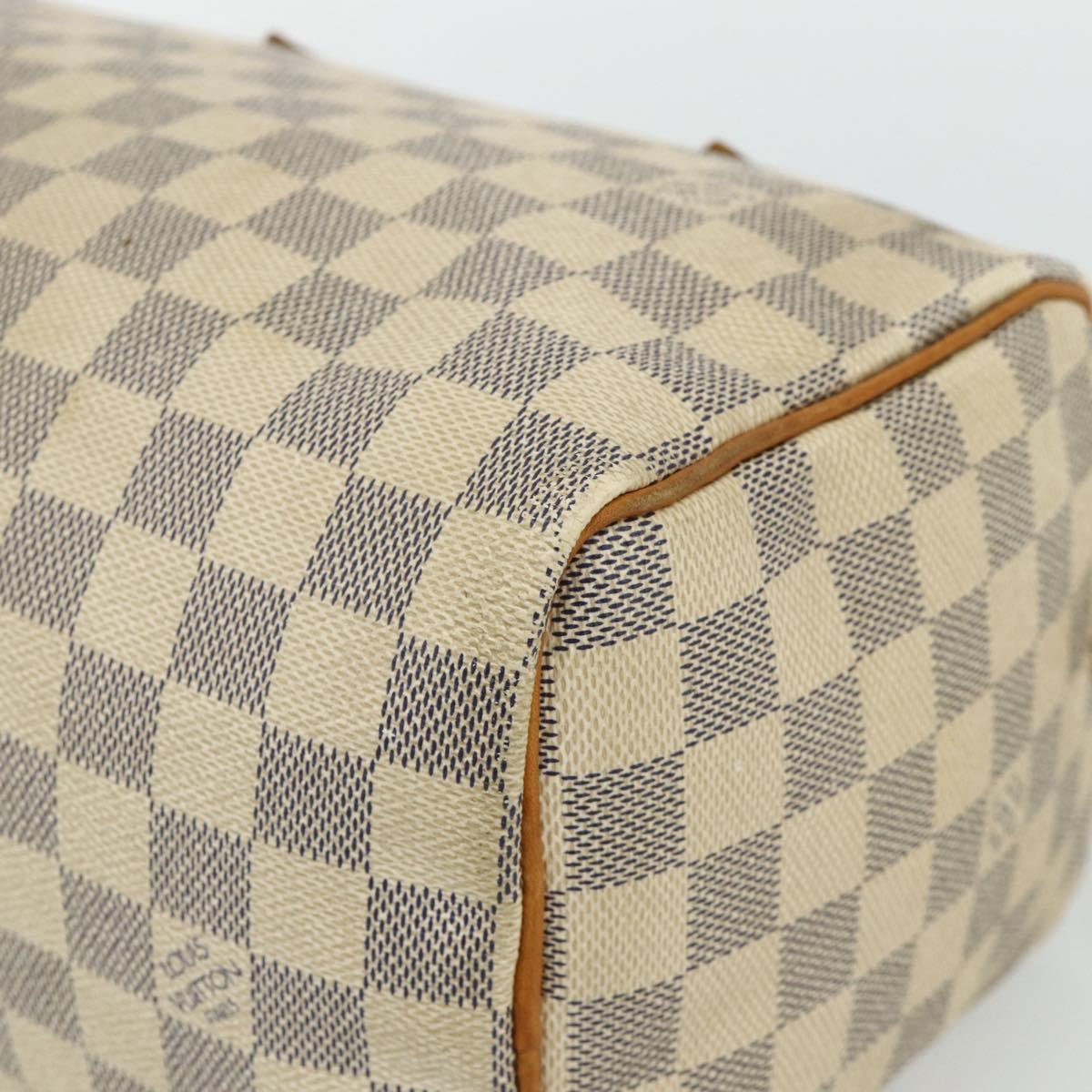LOUIS VUITTON Damier Azur Speedy 25 Hand Bag N41534 LV Auth 179754A