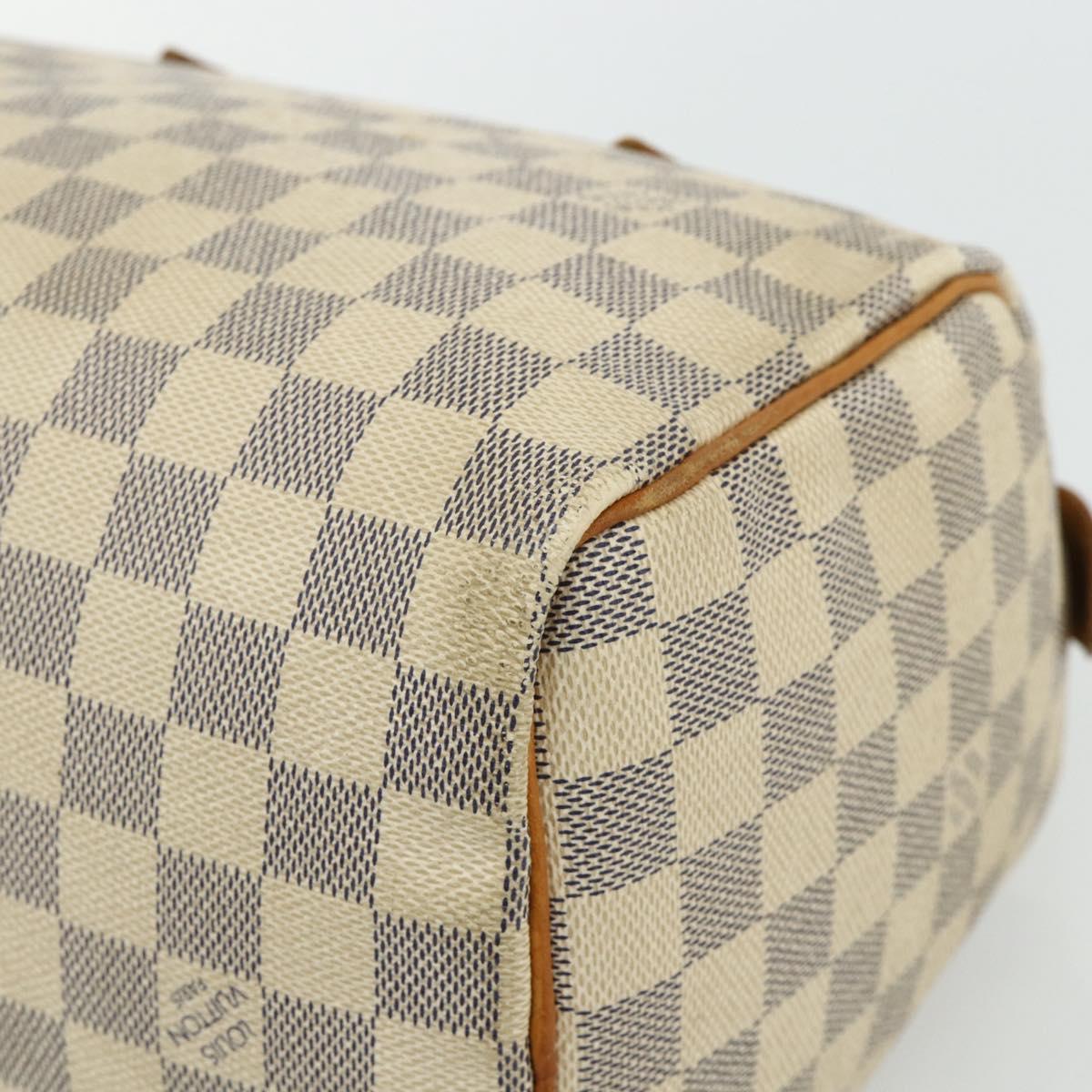 LOUIS VUITTON Damier Azur Speedy 25 Hand Bag N41534 LV Auth 179754A