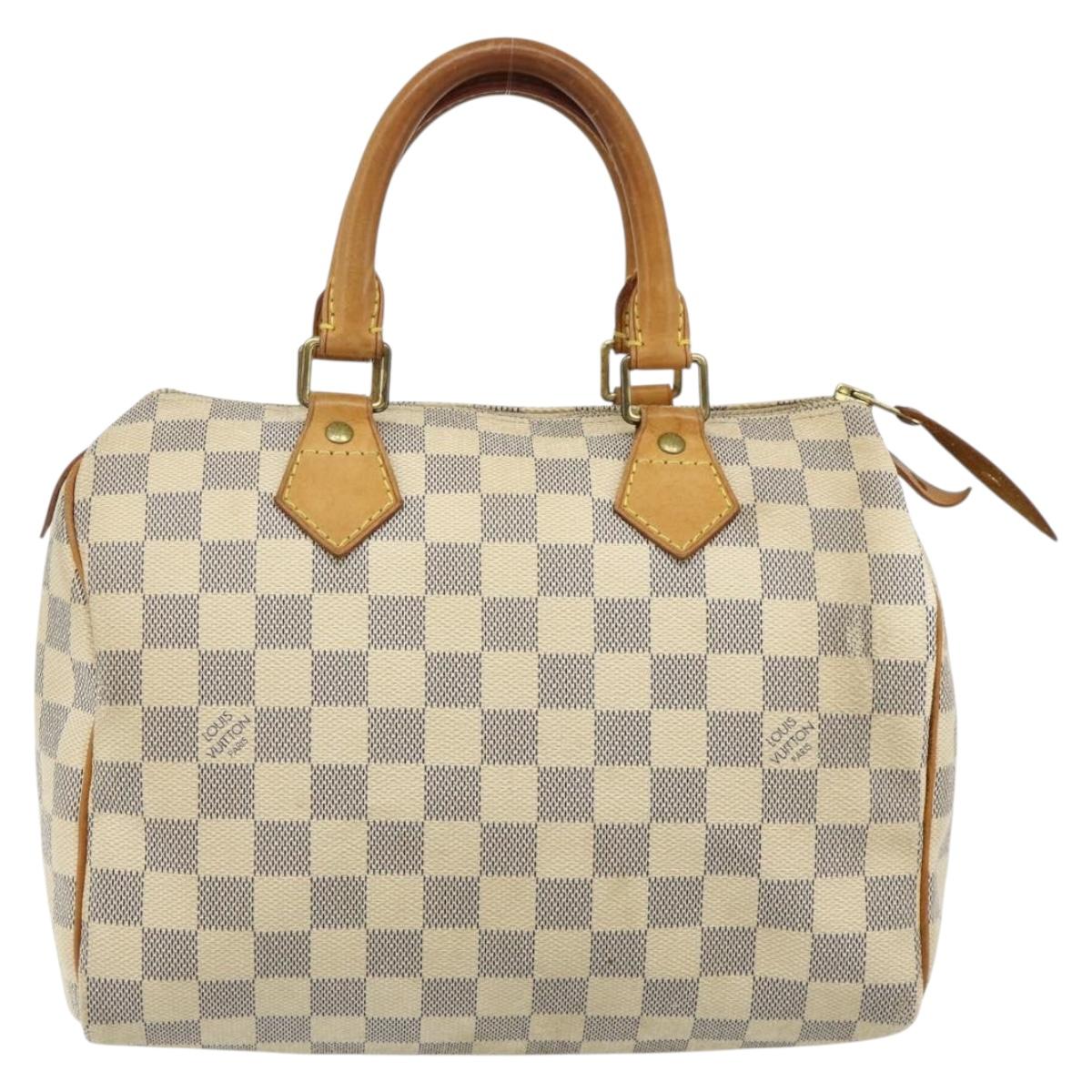 LOUIS VUITTON Damier Azur Speedy 25 Hand Bag N41534 LV Auth 179754A