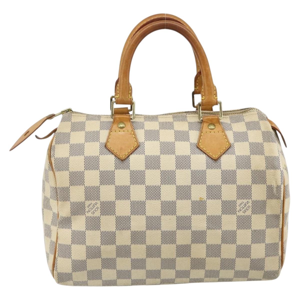 LOUIS VUITTON Damier Azur Speedy 25 Hand Bag N41534 LV Auth 179754A