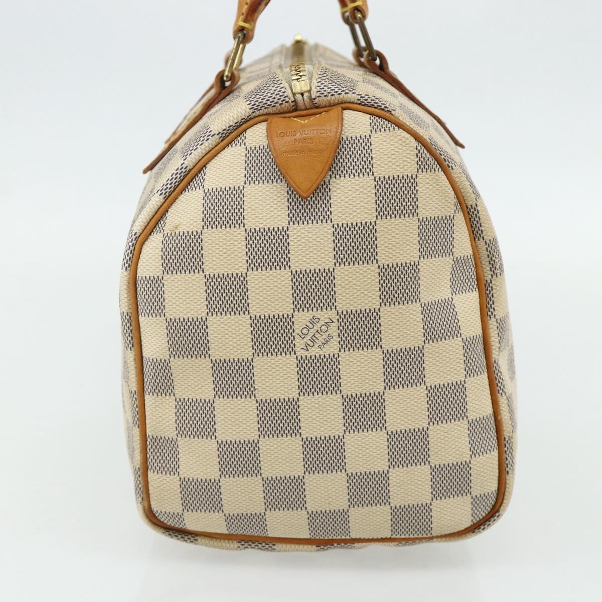 LOUIS VUITTON Damier Azur Speedy 25 Hand Bag N41534 LV Auth 179754A