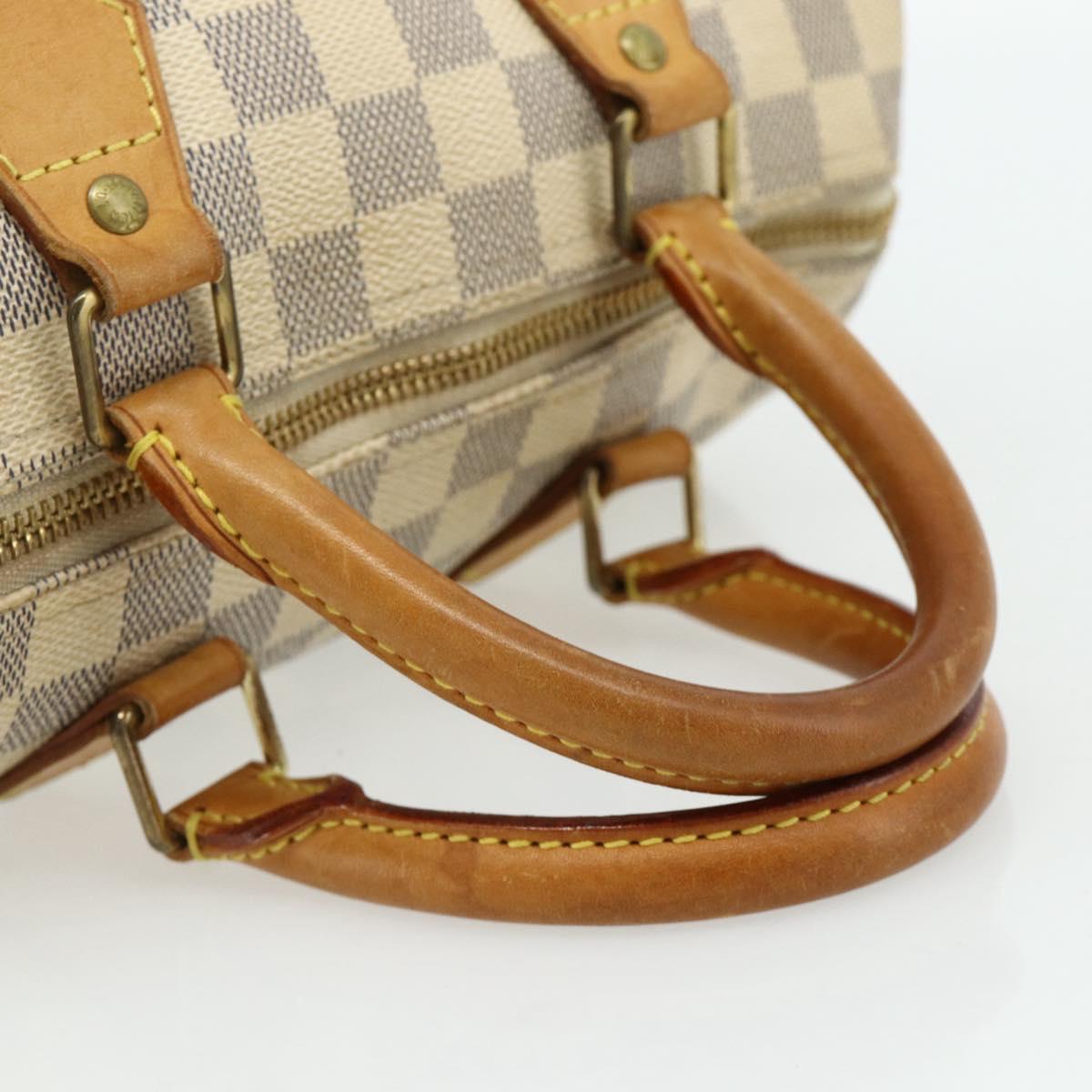LOUIS VUITTON Damier Azur Speedy 25 Hand Bag N41534 LV Auth 179754A