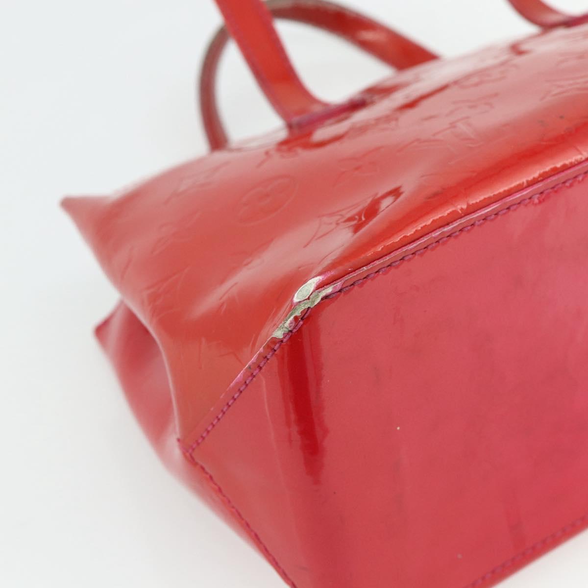 LOUIS VUITTON Monogram Vernis Wilshire PM Hand Bag Rose Pop M93643 Auth 179756