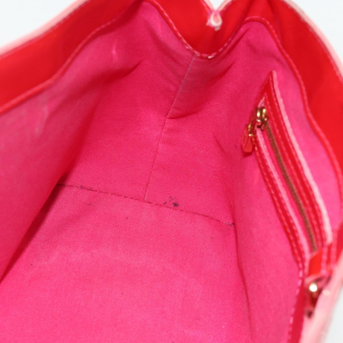 LOUIS VUITTON Monogram Vernis Wilshire PM Hand Bag Rose Pop M93643 Auth 179756