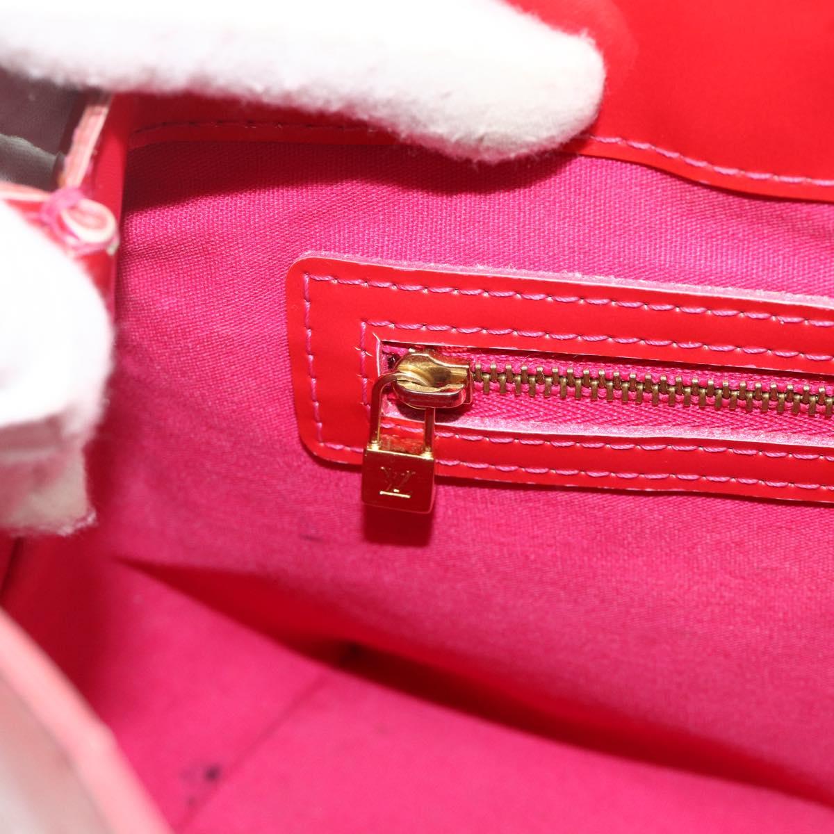 LOUIS VUITTON Monogram Vernis Wilshire PM Hand Bag Rose Pop M93643 Auth 179756
