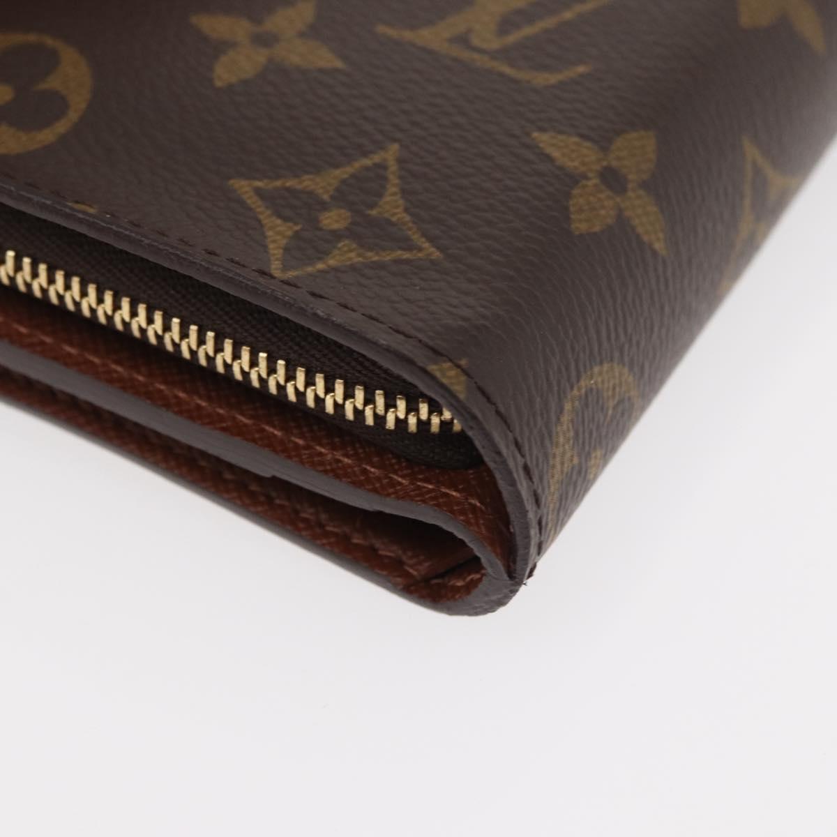 LOUIS VUITTON Monogram Compact Zip Wallet M61667 LV Auth 179767V
