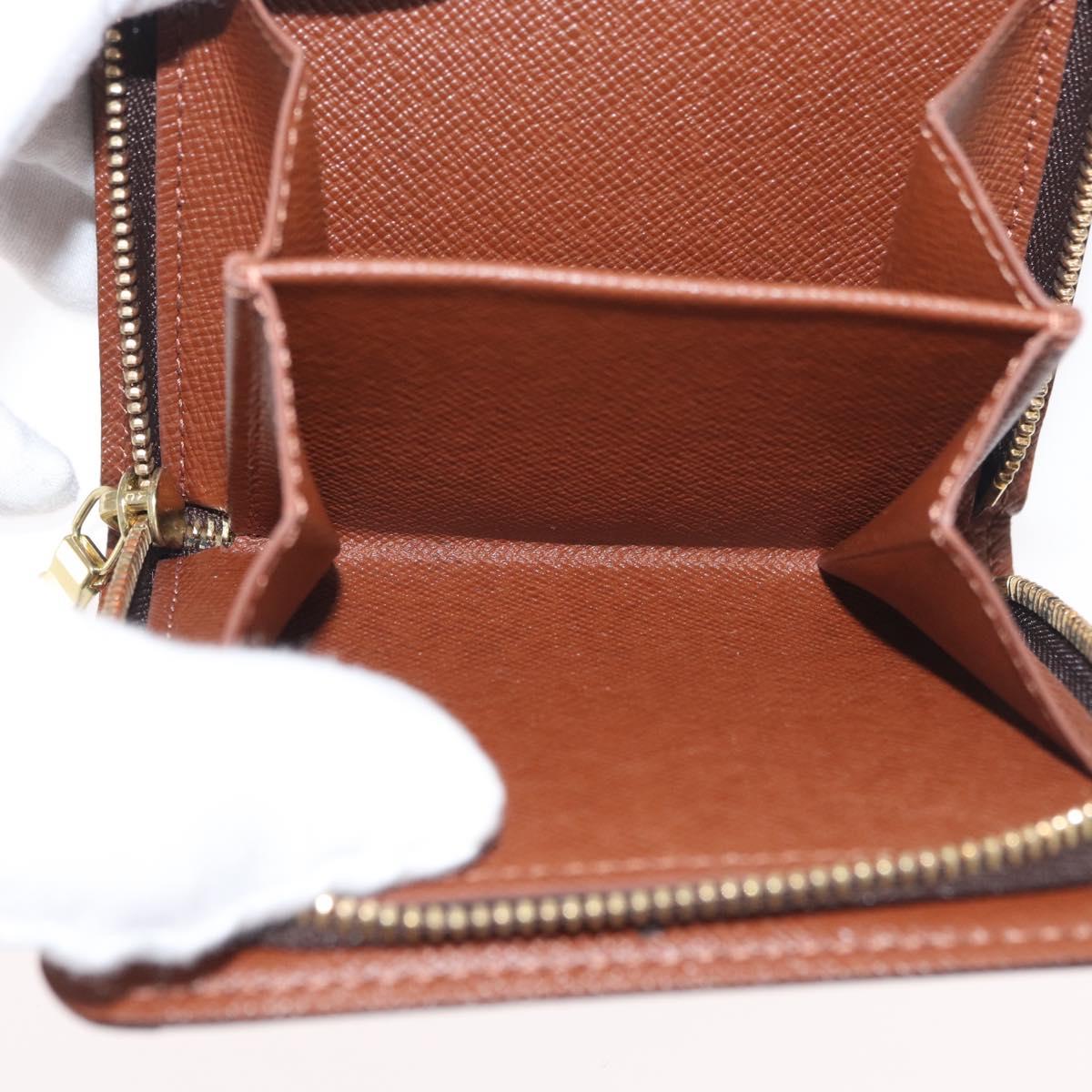 LOUIS VUITTON Monogram Compact Zip Wallet M61667 LV Auth 179767V