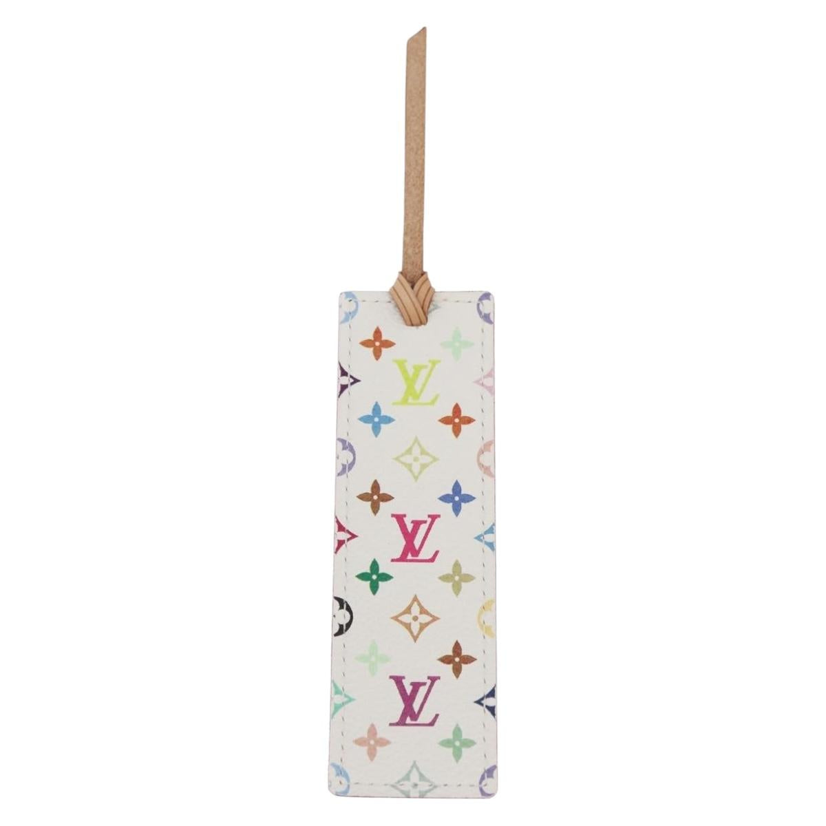LOUIS VUITTON Monogram Mark Page Kadu Bookmark White M99196 LV Auth 179768V