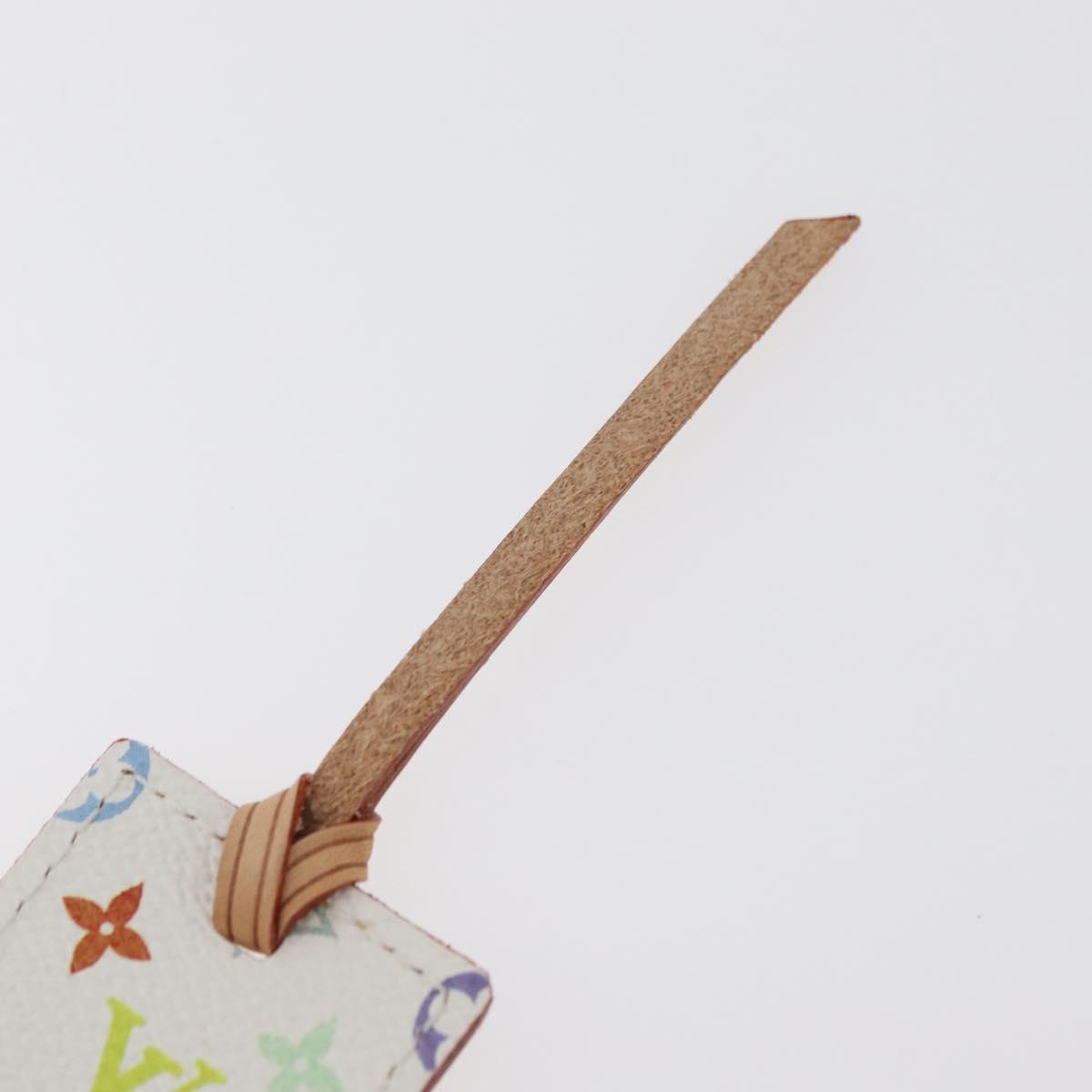 LOUIS VUITTON Monogram Mark Page Kadu Bookmark White M99196 LV Auth 179768V