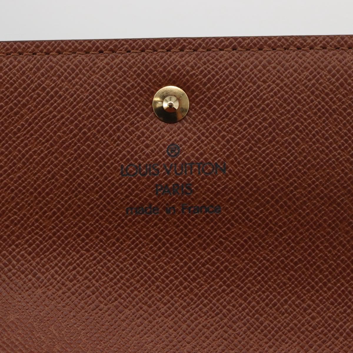 LOUIS VUITTON Monogram Porte Tresor Etui Papie Wallet M61202 LV Auth 179770V