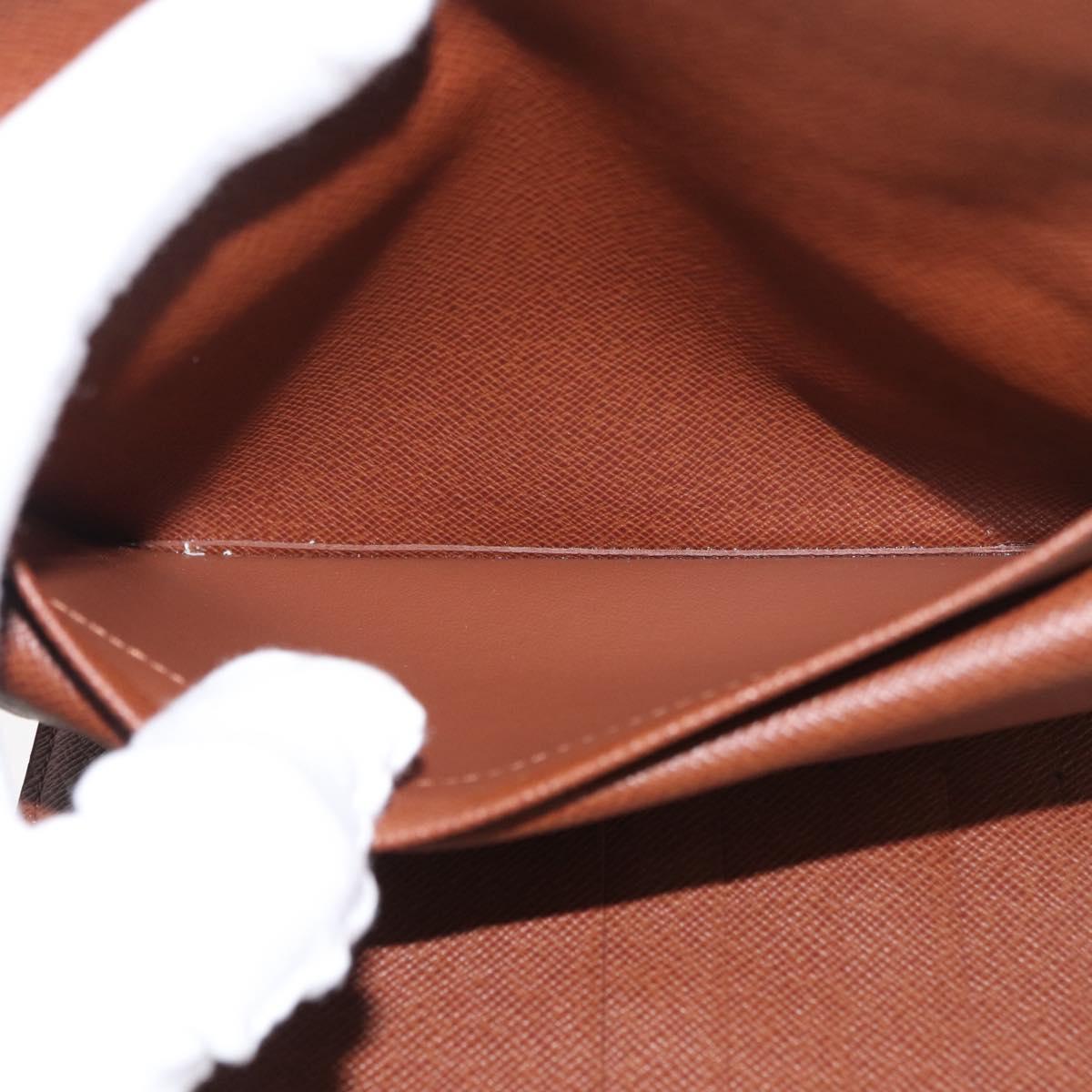 LOUIS VUITTON Monogram Porte Tresor Etui Papie Wallet M61202 LV Auth 179770V