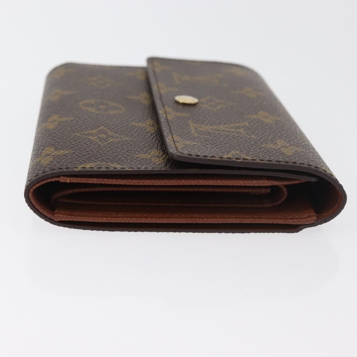 LOUIS VUITTON Monogram Porte Tresor Etui Papie Wallet M61202 LV Auth 179770V