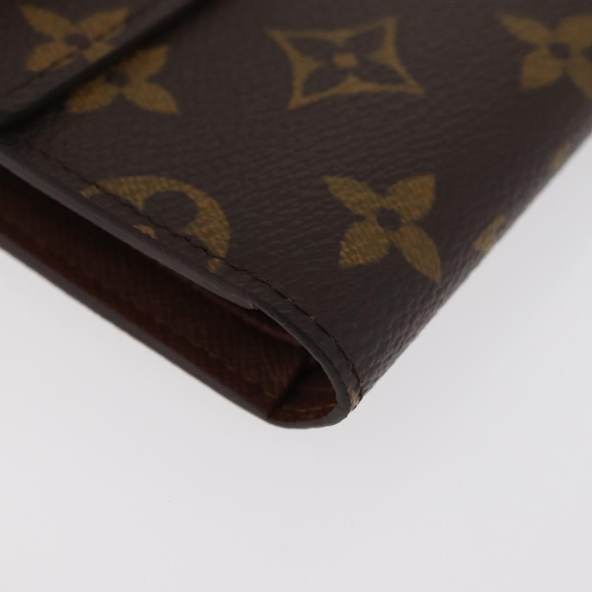 LOUIS VUITTON Monogram Porte Tresor Etui Papie Wallet M61202 LV Auth 179770V