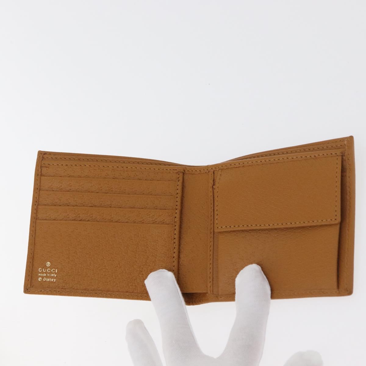 GUCCI Micro GG Supreme GUCCIxDisney Wallet PVC Beige 602549 Auth 179775SM