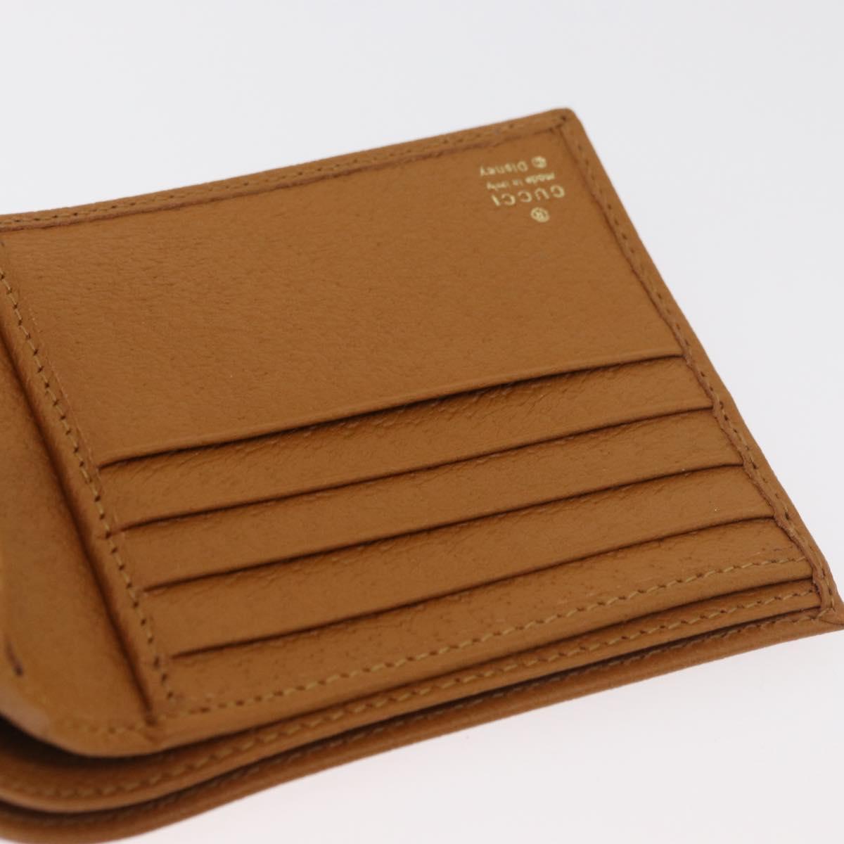 GUCCI Micro GG Supreme GUCCIxDisney Wallet PVC Beige 602549 Auth 179775SM