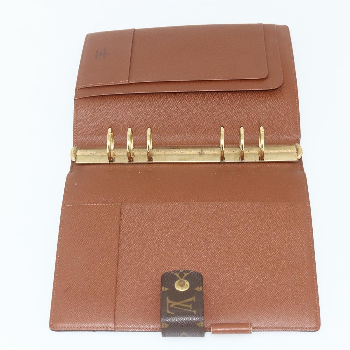 LOUIS VUITTON Monogram Agenda GM Day Planner Cover R20006 LV Auth 179778A