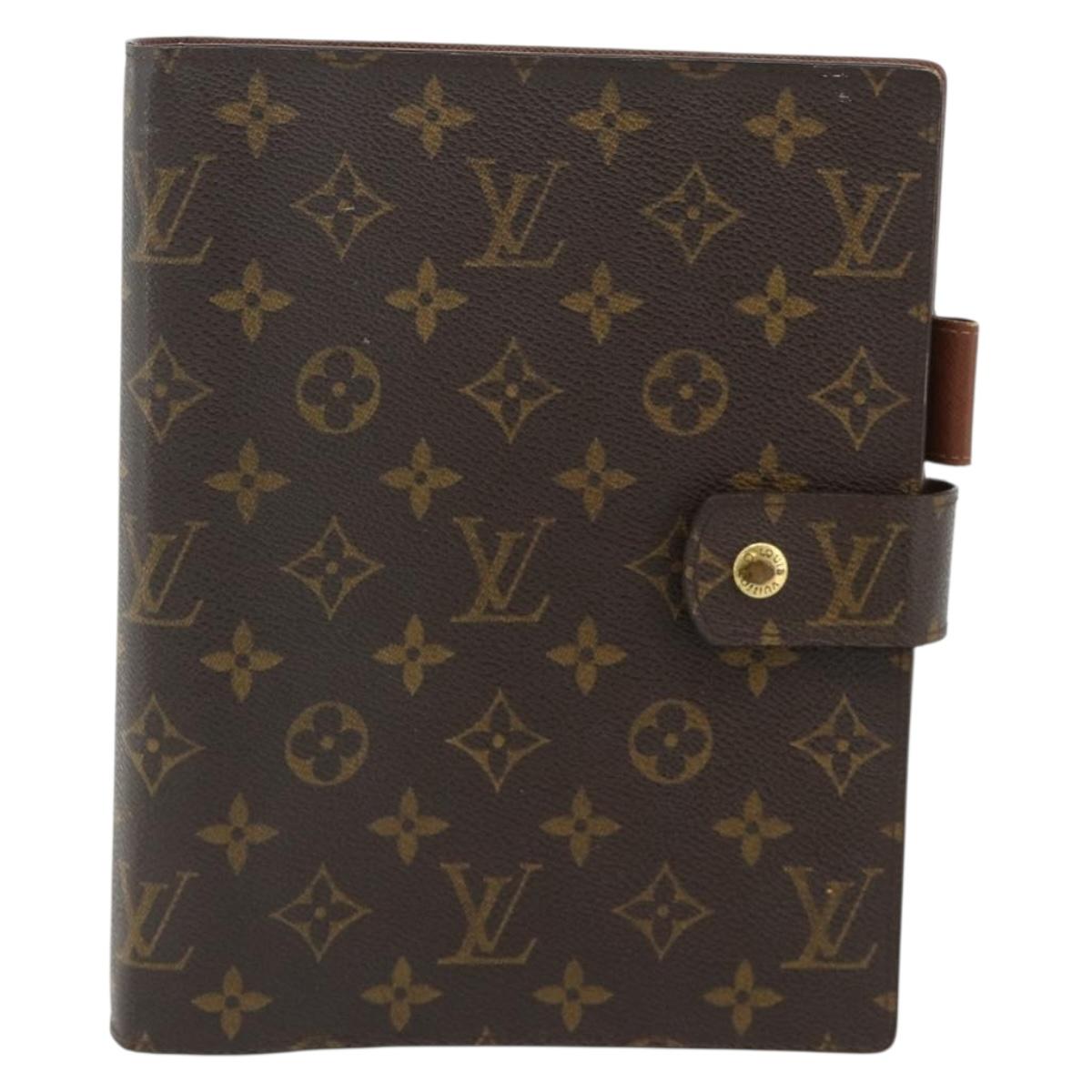 LOUIS VUITTON Monogram Agenda GM Day Planner Cover R20006 LV Auth 179778A