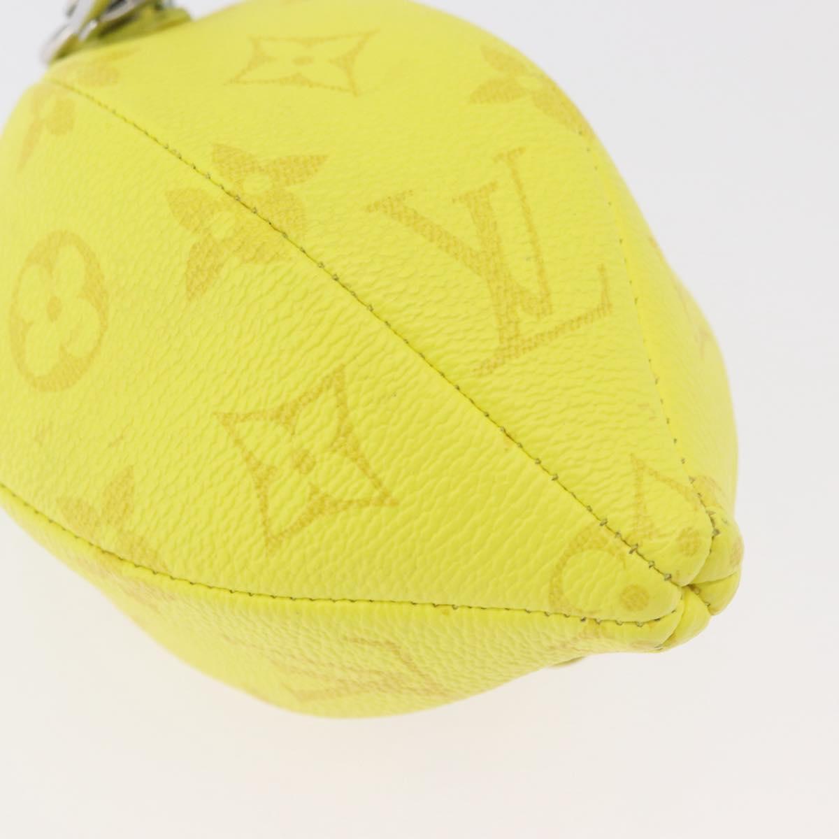LOUIS VUITTON Monogram LV Lemon Bag Charm Yellow M81197 LV Auth 179783SAM