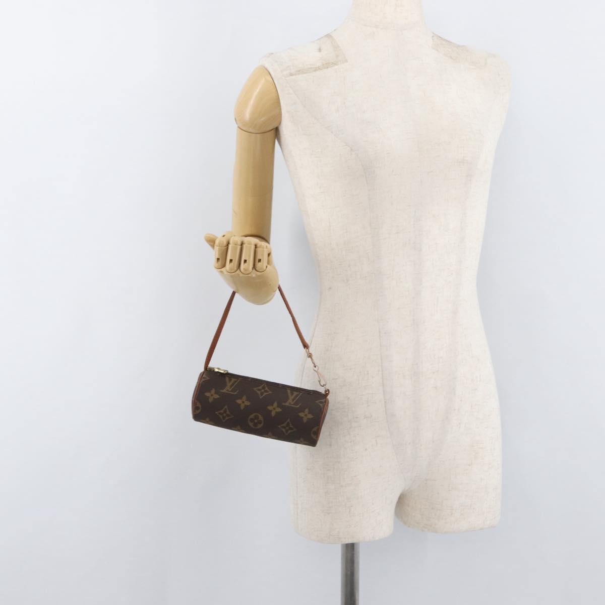 LOUIS VUITTON Monogram Papillon Pouch LV Auth 179810