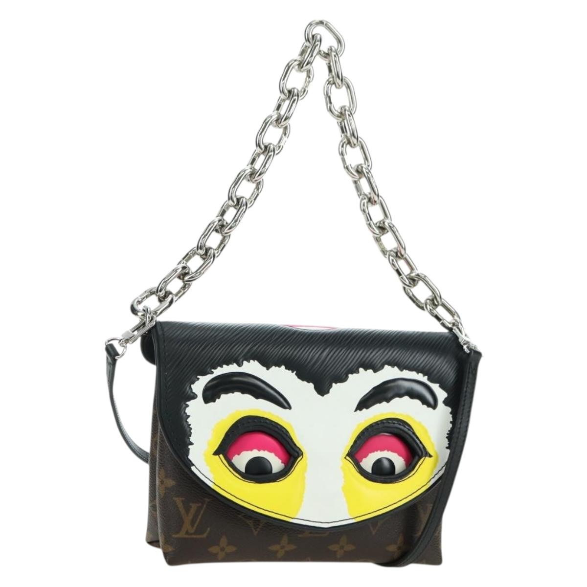 LOUIS VUITTON Yamamoto Hirosai Pochette Kabuki Mask Bag M43532 LV Auth 179813SM