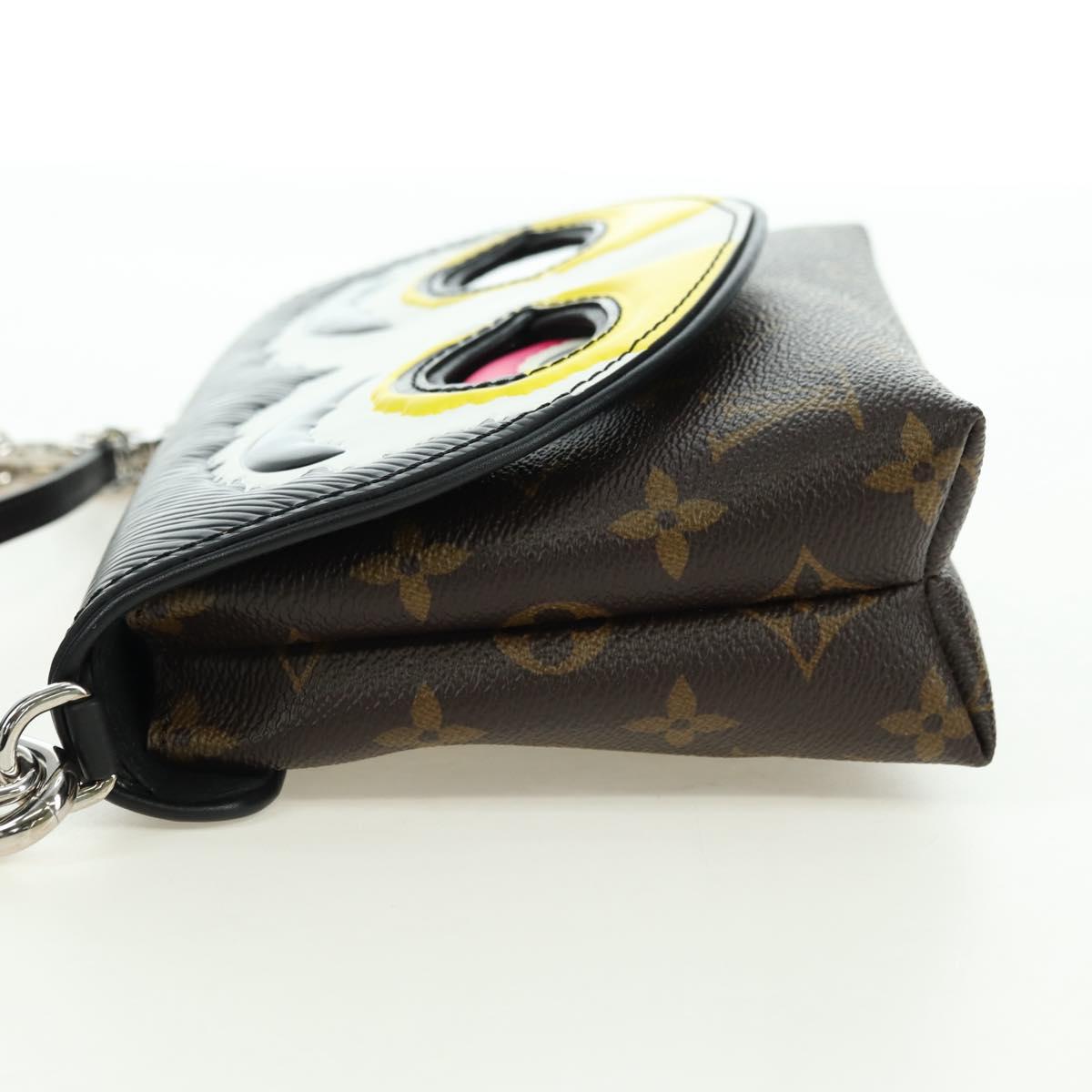 LOUIS VUITTON Yamamoto Hirosai Pochette Kabuki Mask Bag M43532 LV Auth 179813SM