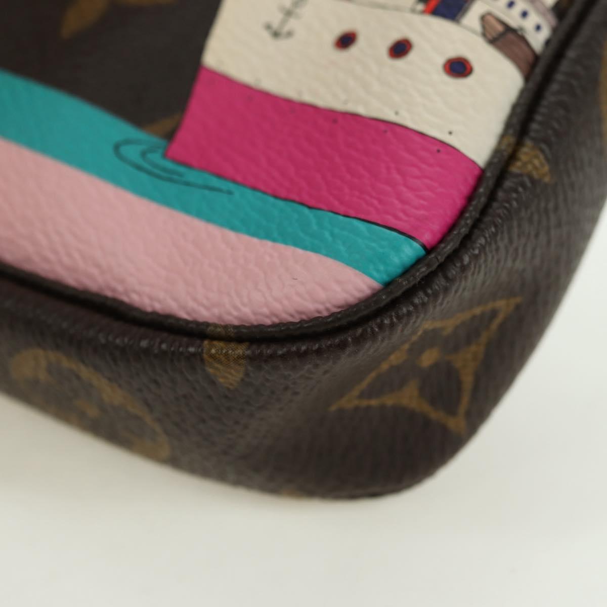 LOUIS VUITTON Monogram Mini Pochette Accessoires Pouch M62141 LV Auth 179814M
