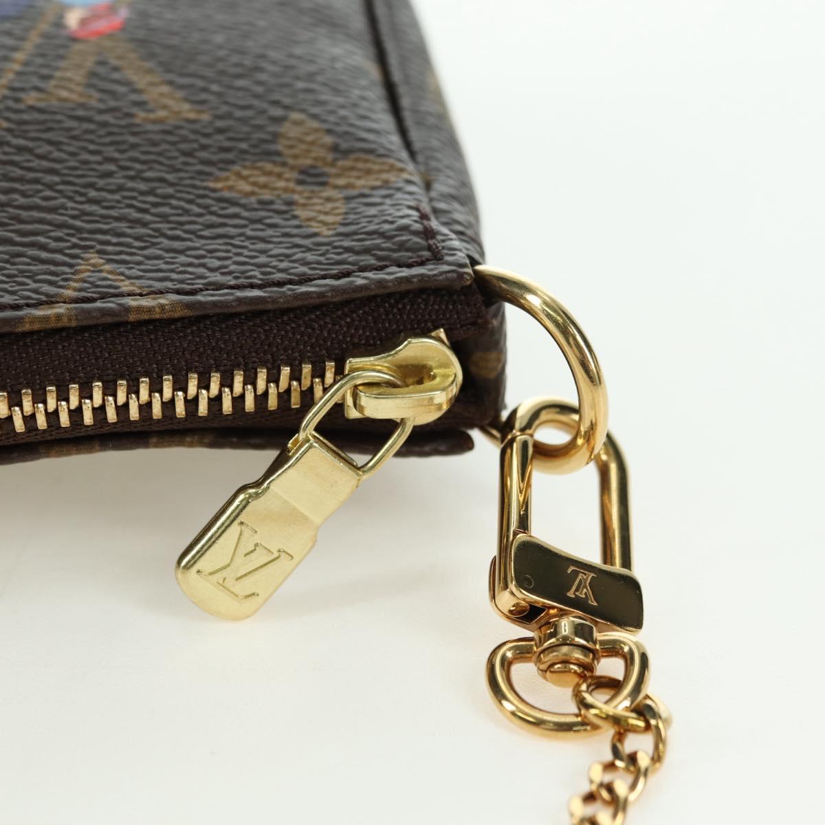 LOUIS VUITTON Monogram Mini Pochette Accessoires Pouch M62141 LV Auth 179814M