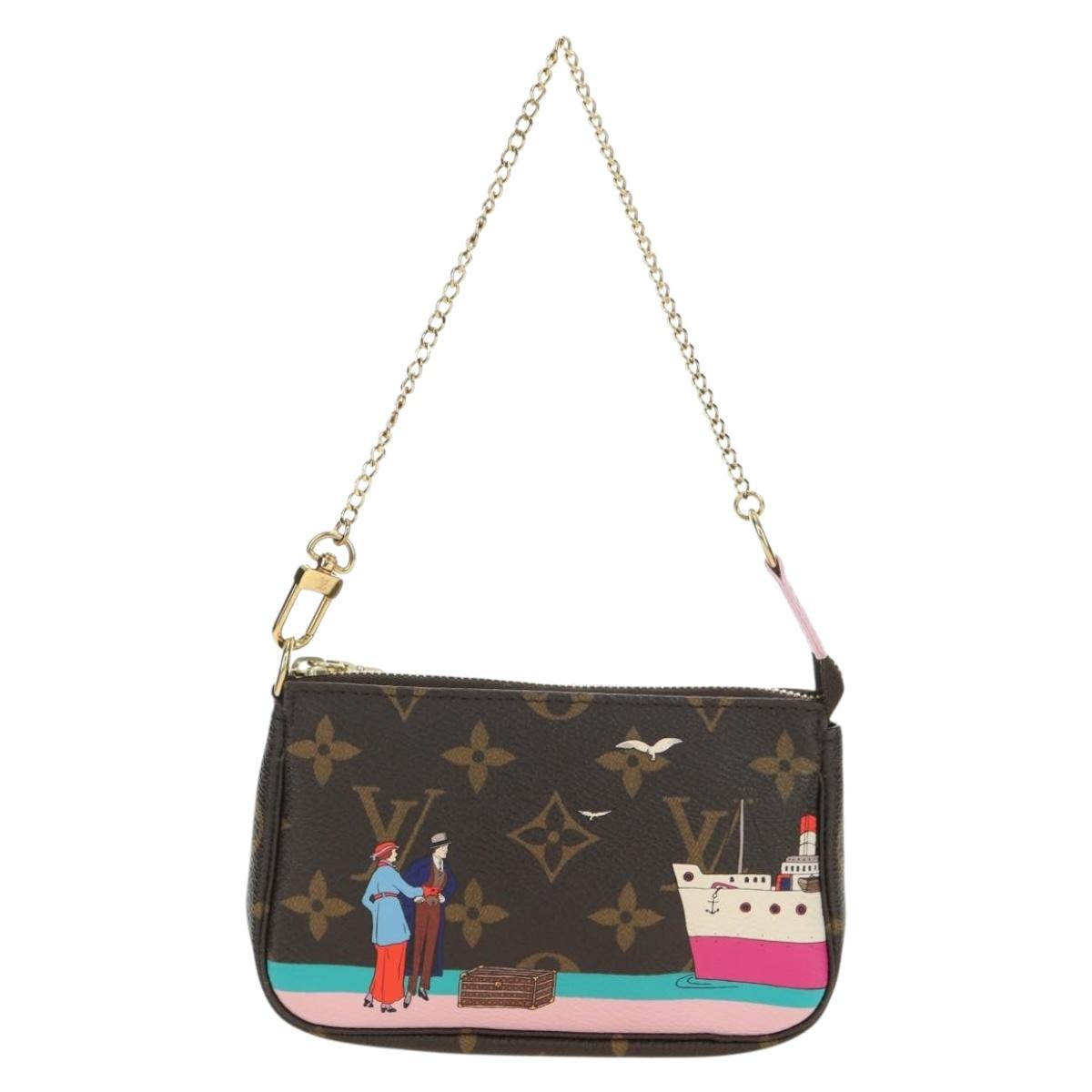 LOUIS VUITTON Monogram Mini Pochette Accessoires Pouch M62141 LV Auth 179814M