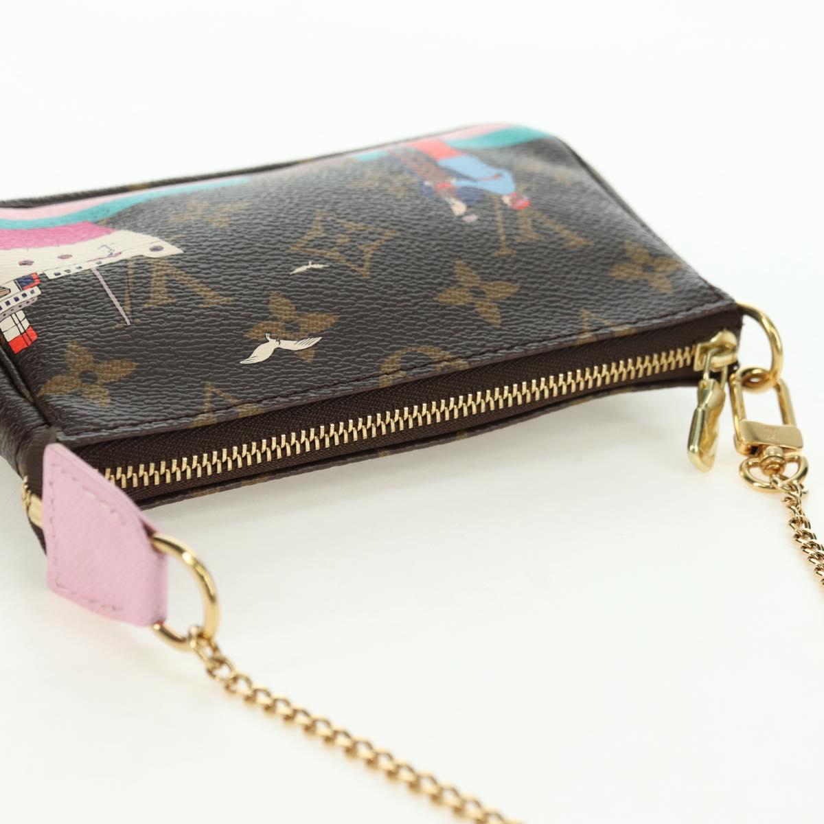 LOUIS VUITTON Monogram Mini Pochette Accessoires Pouch M62141 LV Auth 179814M