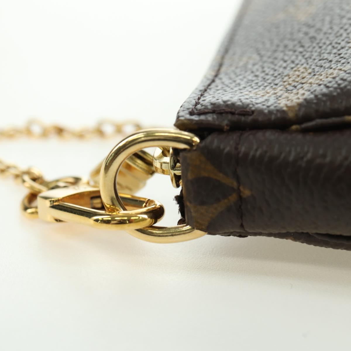 LOUIS VUITTON Monogram Mini Pochette Accessoires Pouch M62141 LV Auth 179815M