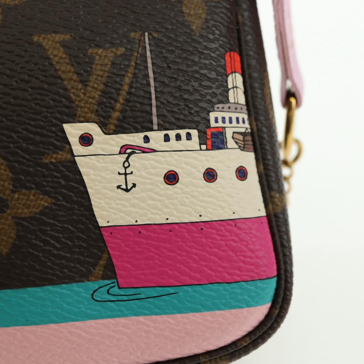 LOUIS VUITTON Monogram Mini Pochette Accessoires Pouch M62141 LV Auth 179815M
