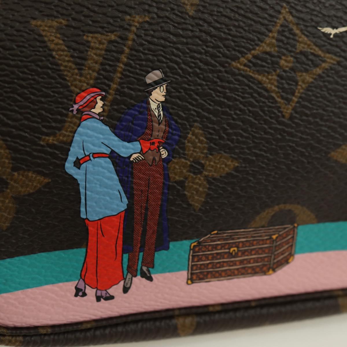 LOUIS VUITTON Monogram Mini Pochette Accessoires Pouch M62141 LV Auth 179815M