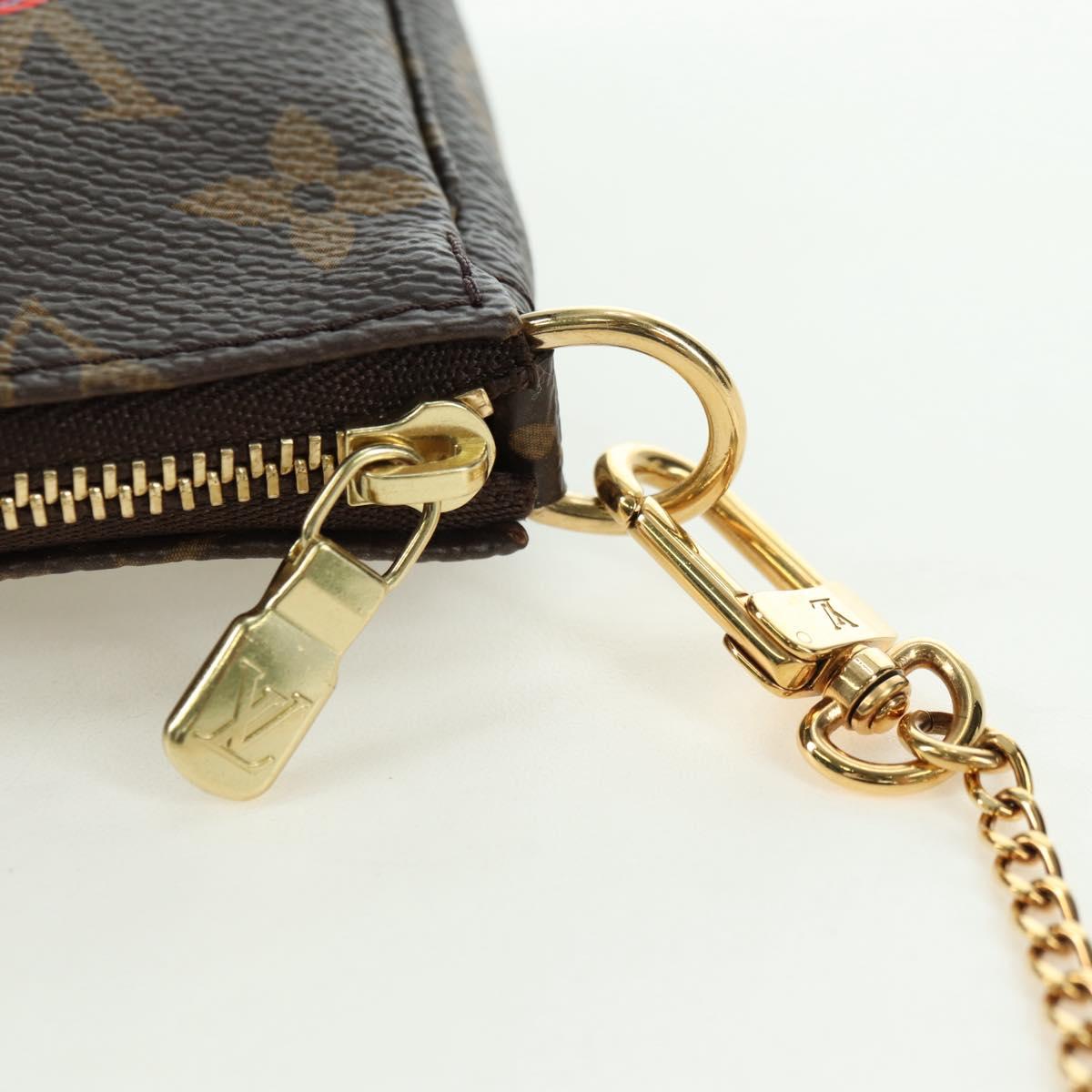 LOUIS VUITTON Monogram Mini Pochette Accessoires Pouch M62141 LV Auth 179815M