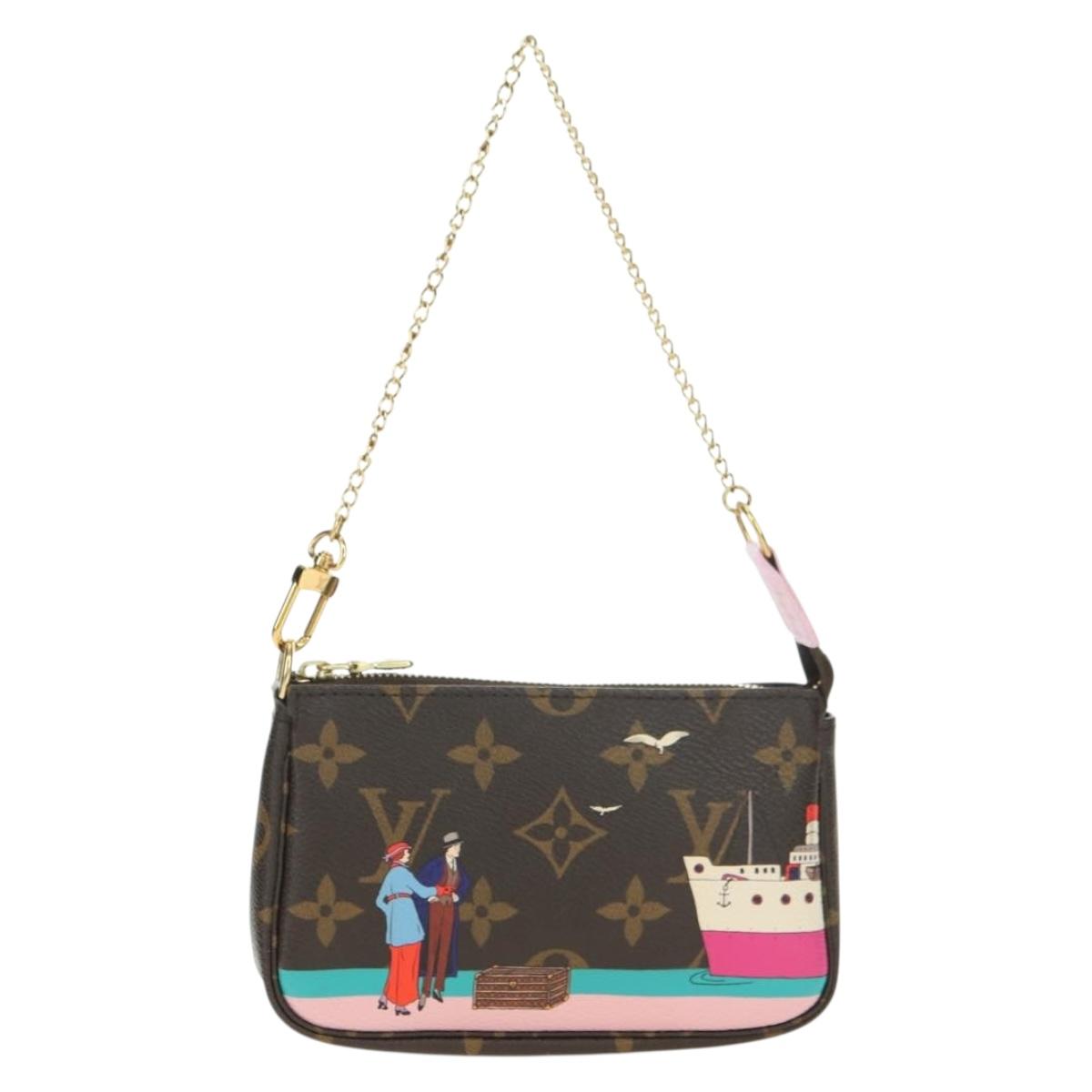 LOUIS VUITTON Monogram Mini Pochette Accessoires Pouch M62141 LV Auth 179815M